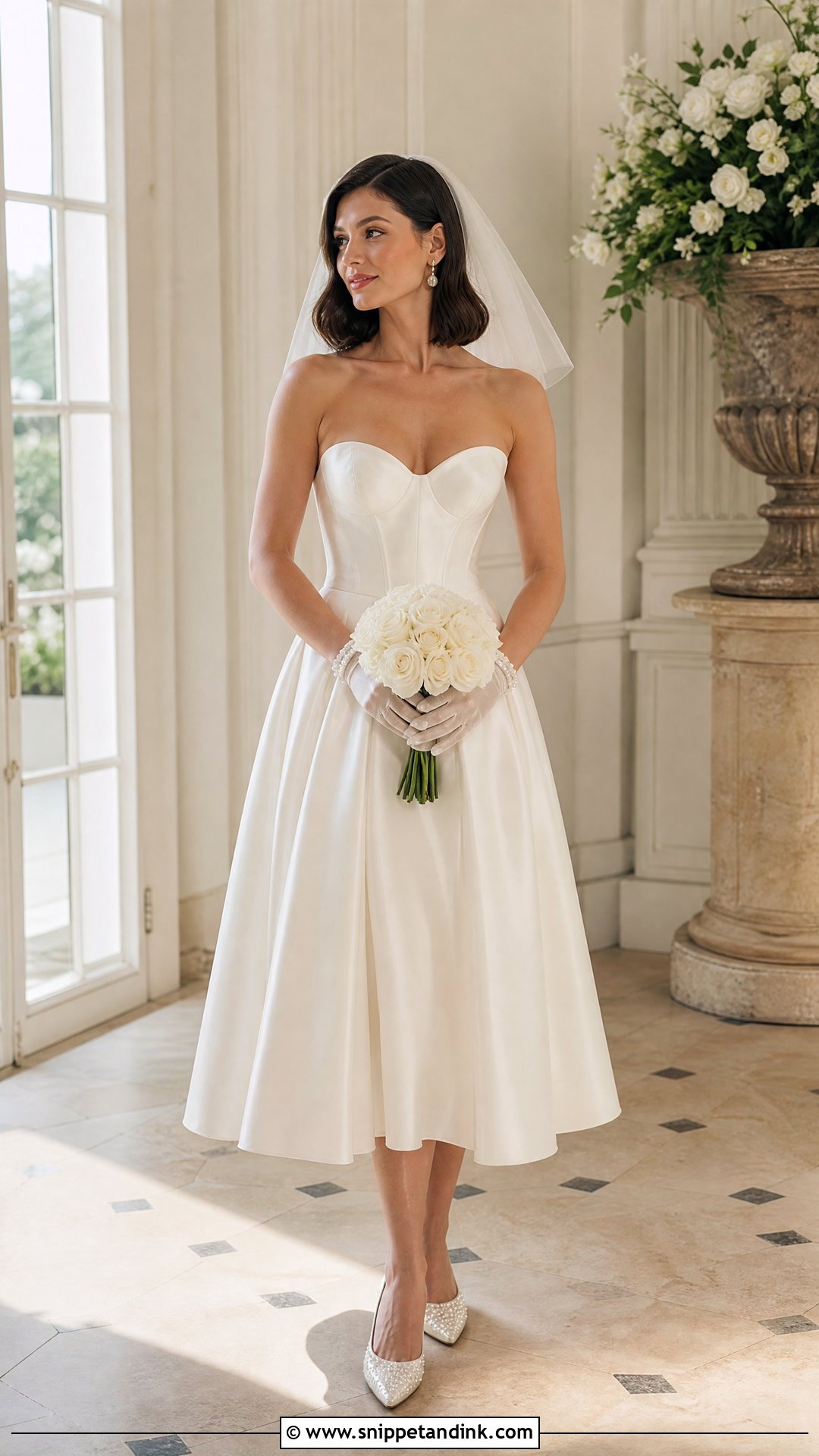 Vivienne Tea Length Wedding Dress - Snippet and Ink - 20 Vivienne Wedding Dress Ideas