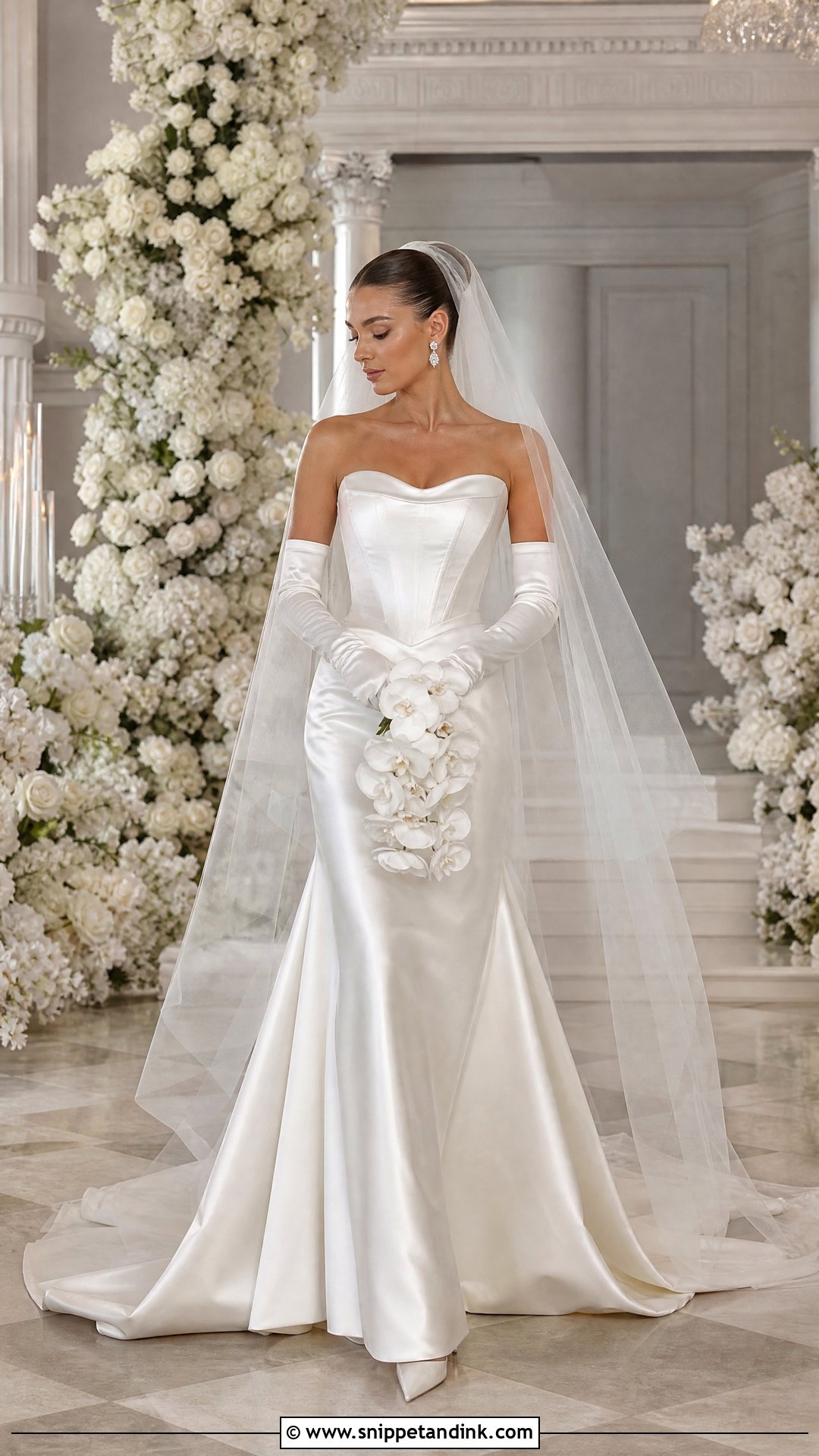 Vivienne Wedding Dress With Gloves - Snippet and Ink - 20 Vivienne Wedding Dress Ideas