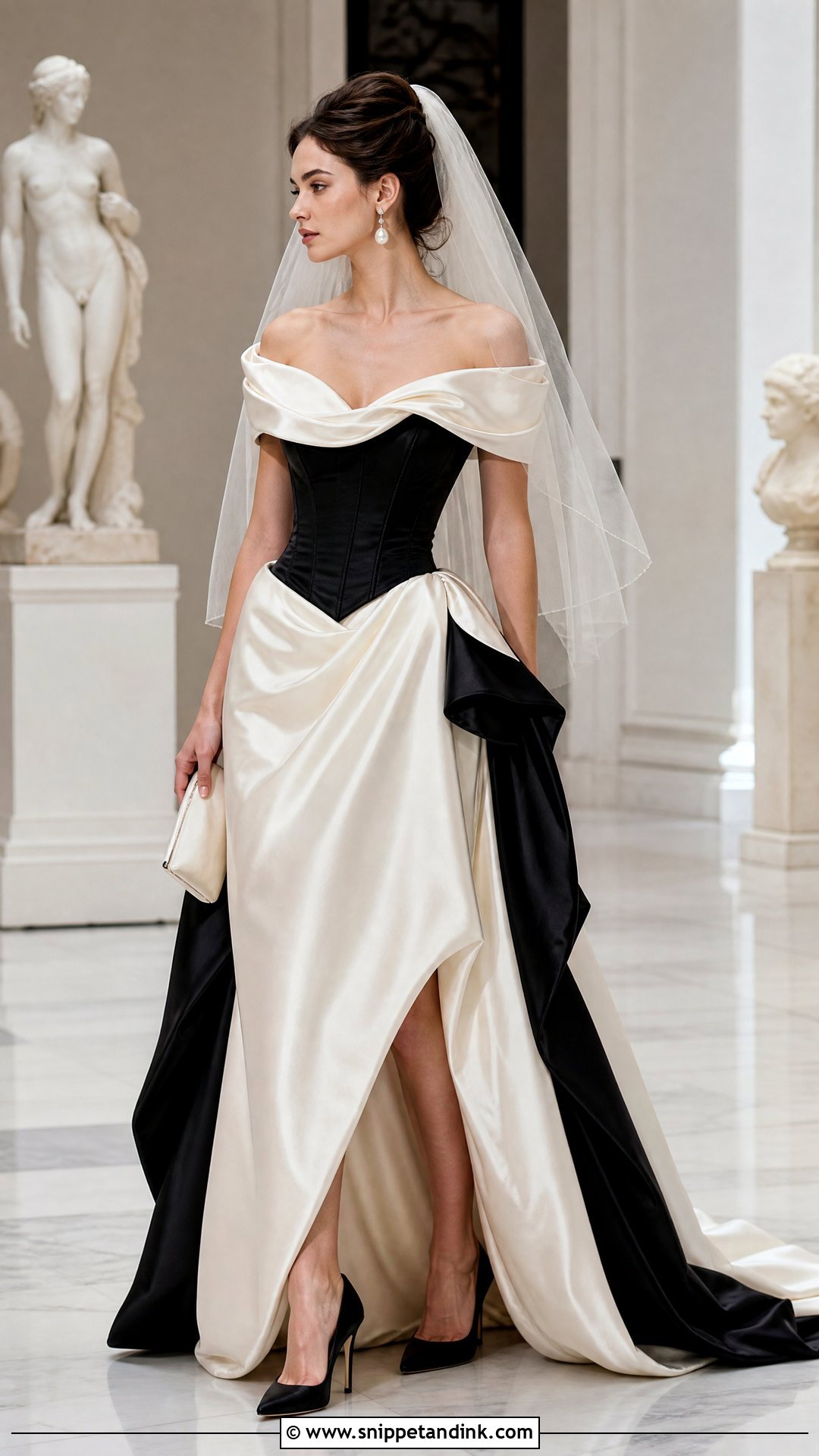 Vivienne Westwood Black And Ivory Wedding Dress - Snippet and Ink - 20 Vivienne Westwood Black Wedding Dress Ideas