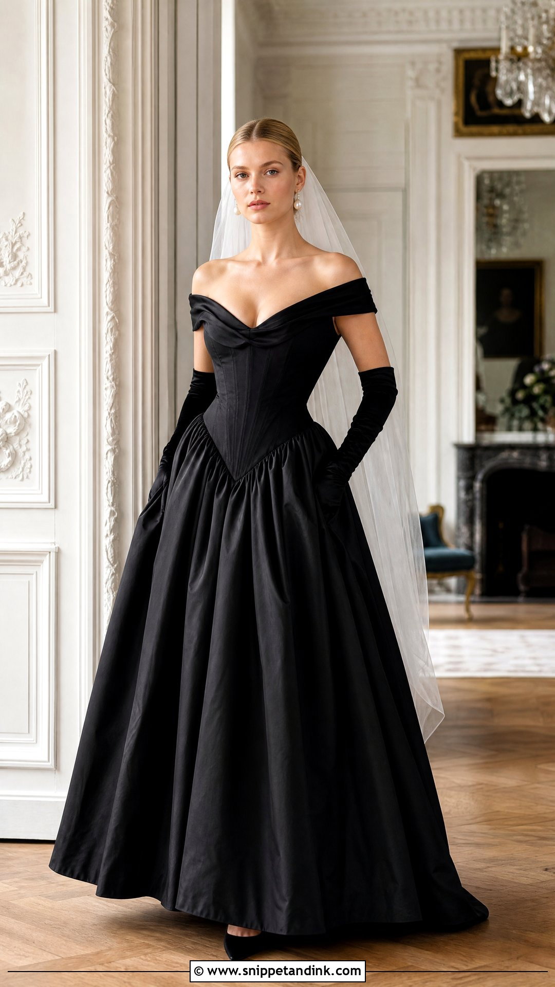 Vivienne Westwood Black Basque Waist Wedding Dress - Snippet and Ink - 20 Vivienne Westwood Black Wedding Dress Ideas
