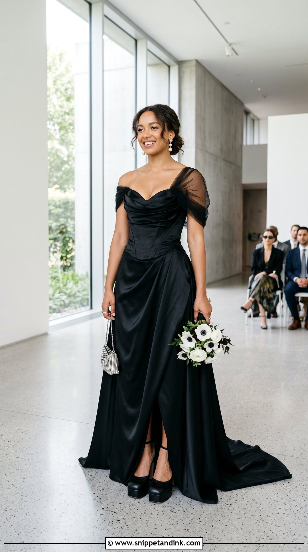 Vivienne Westwood Black Corset And Skirt Wedding Dress - Snippet and Ink - 20 Vivienne Westwood Black Wedding Dress Ideas