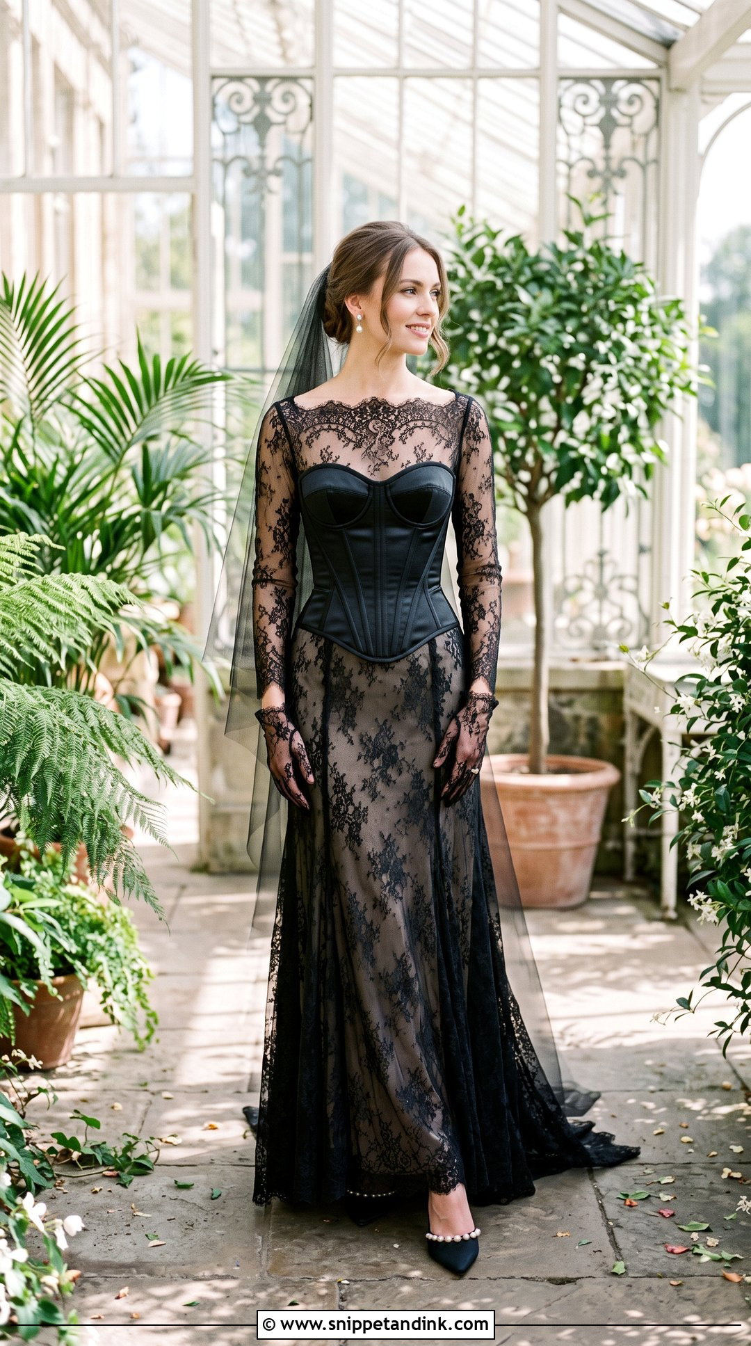 Vivienne Westwood Black Lace Corset Wedding Dress - Snippet and Ink - 20 Vivienne Westwood Black Wedding Dress Ideas