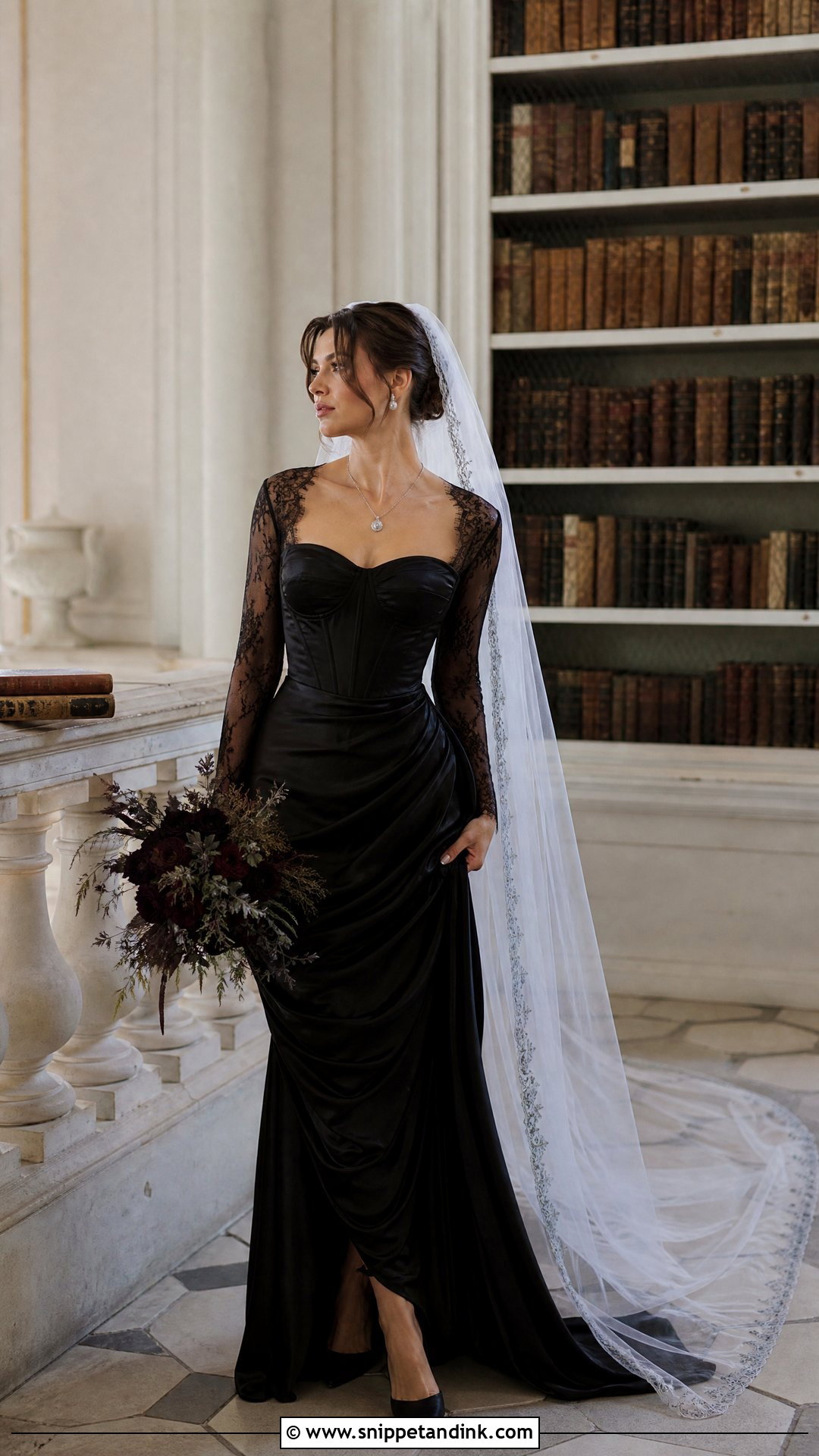 Vivienne Westwood Black Long Sleeve Wedding Dress - Snippet and Ink - 20 Vivienne Westwood Black Wedding Dress Ideas