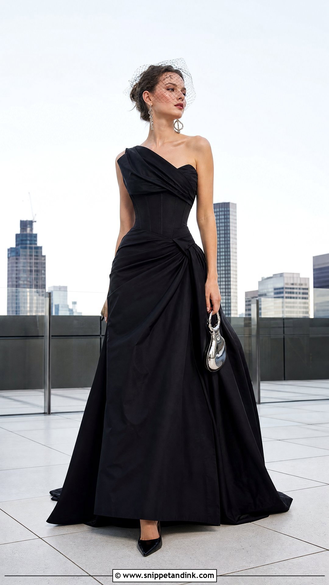 Vivienne Westwood Black One Shoulder Wedding Dress - Snippet and Ink - 20 Vivienne Westwood Black Wedding Dress Ideas