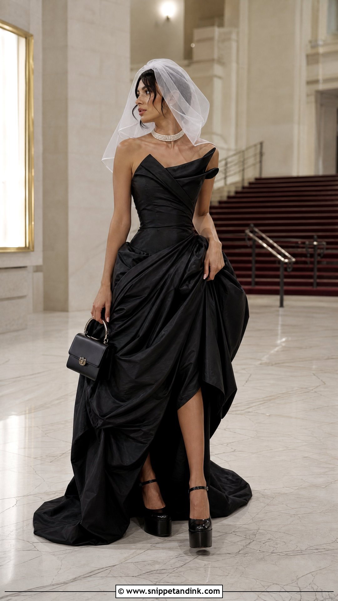Vivienne Westwood Black Taffeta Wedding Dress - Snippet and Ink - 20 Vivienne Westwood Black Wedding Dress Ideas