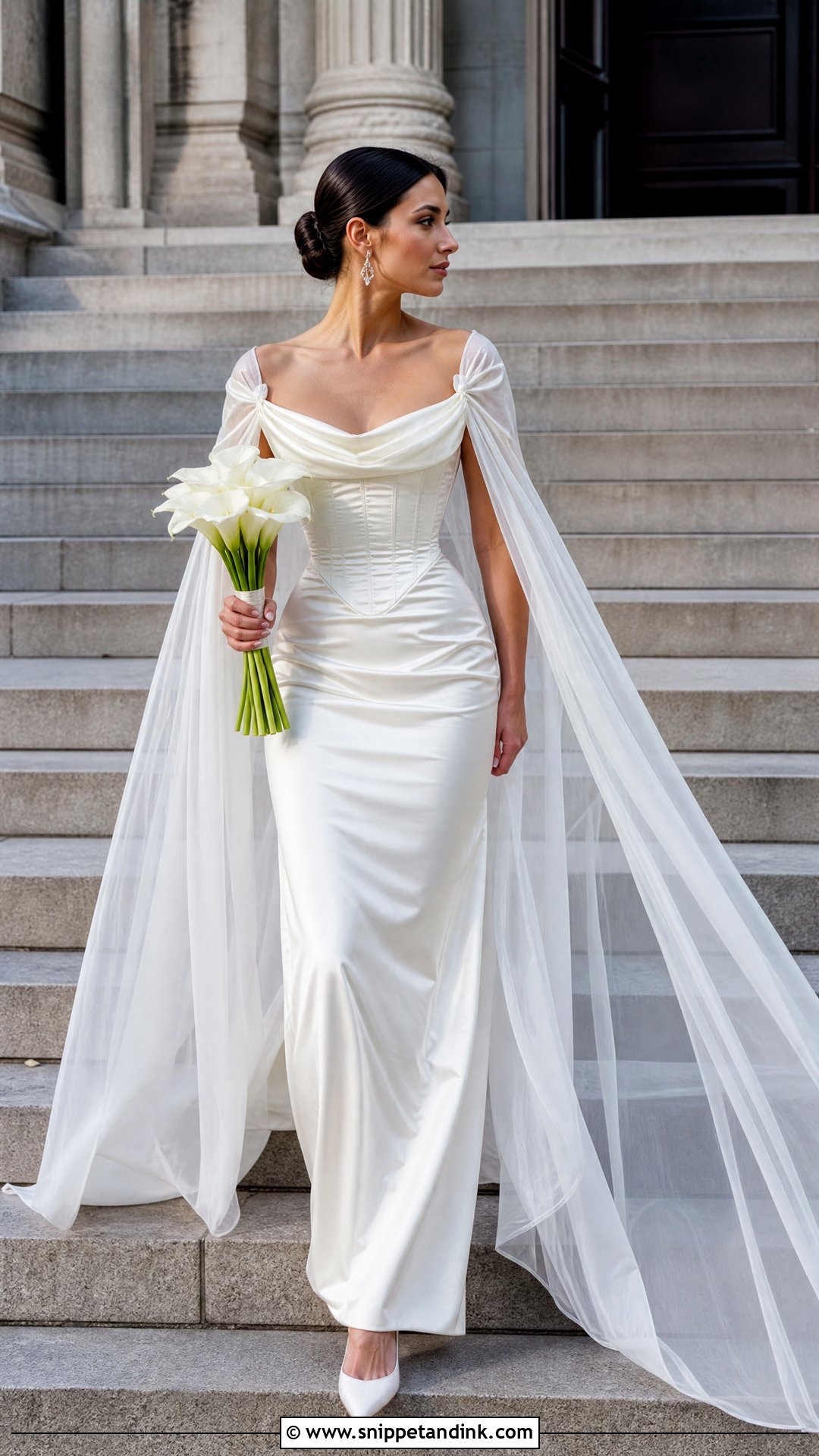 Vivienne Westwood Cape Wedding Gown - Snippet and Ink - 20 Vivian Westwood Wedding Dress Runway Ideas