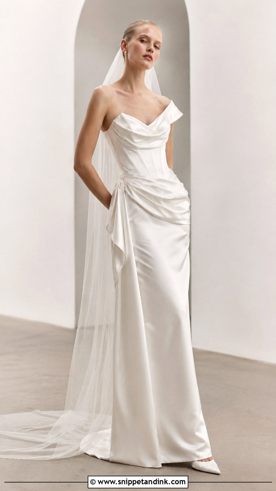 Vivienne Westwood Column Wedding Dress - Snippet and Ink - 25 Vivienne Westwood Bridal Couture Ideas