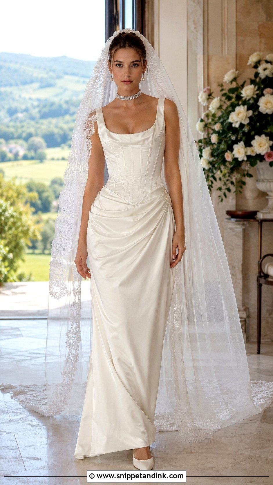 Vivienne Westwood Corset Wedding Dress - Snippet and Ink - 20 Barbra Palvin Wedding Dress Ideas