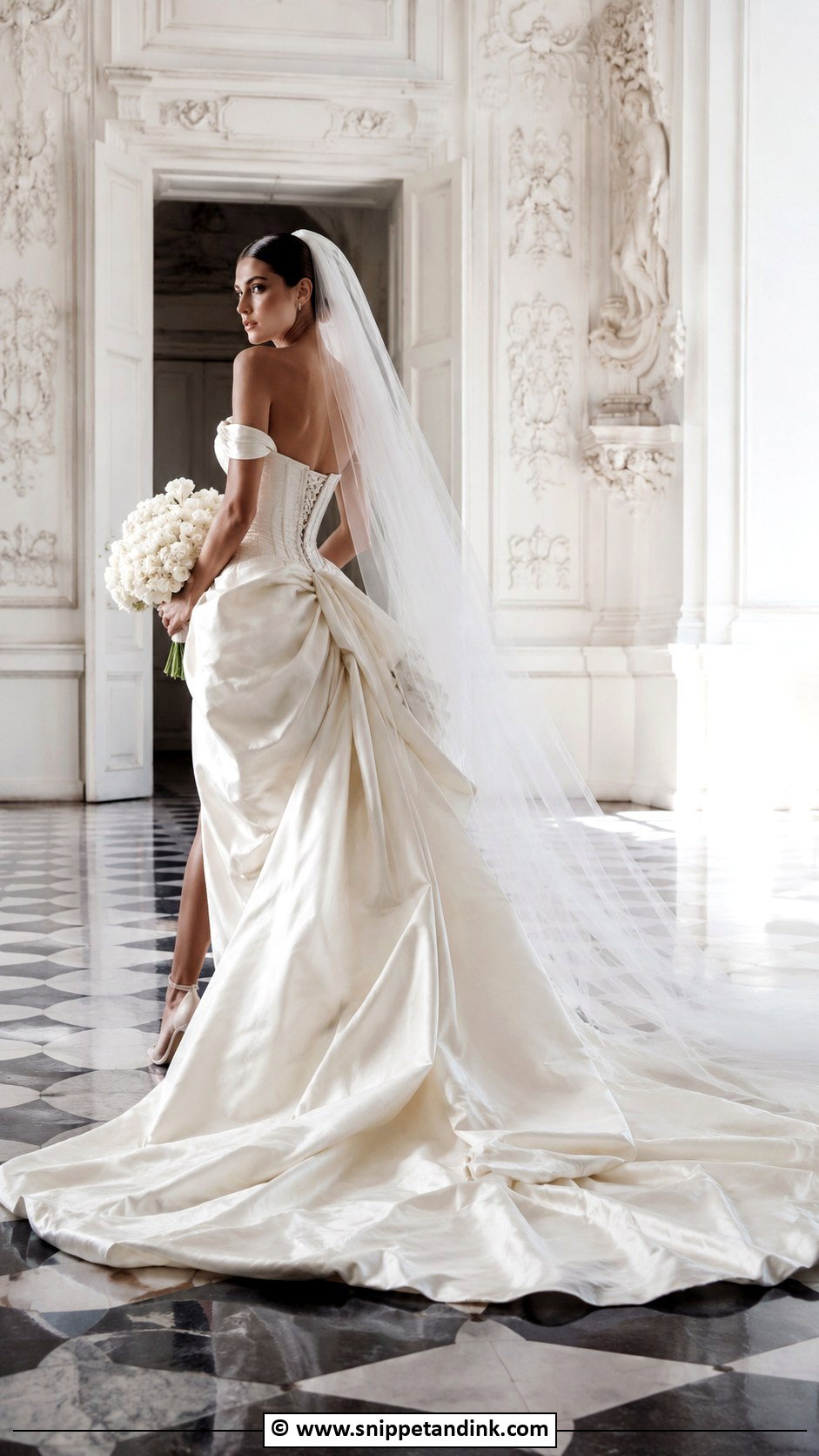 Vivienne Westwood Dramatic Train Wedding Dress - Snippet and Ink - 30 Vivienne Westwood Wedding Dresses