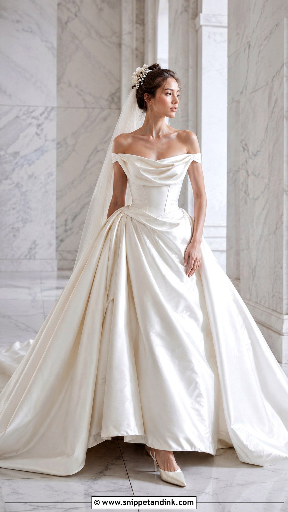 Vivienne Westwood Draped Satin Ballgown Wedding Dress - Snippet and Ink - 25 Vivienne Westwood Wedding Dress Ballgown Ideas