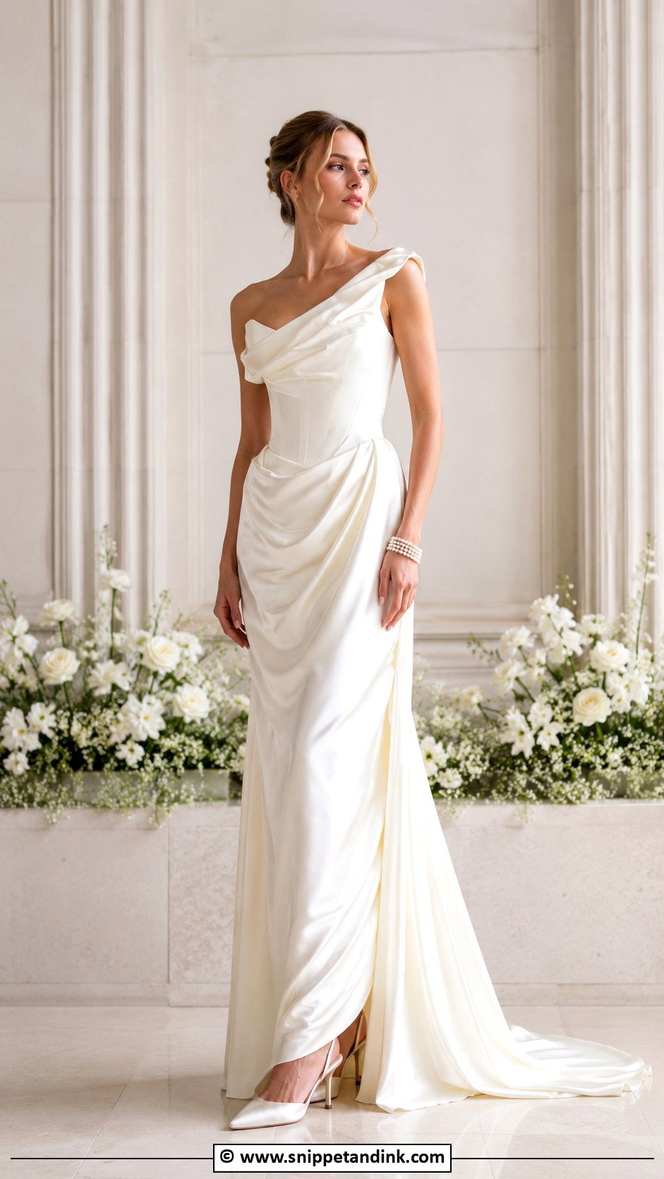 Vivienne Westwood Draped Satin Wedding Dress - Snippet and Ink - 35 Vivienne Westwood Wedding Dress Ideas