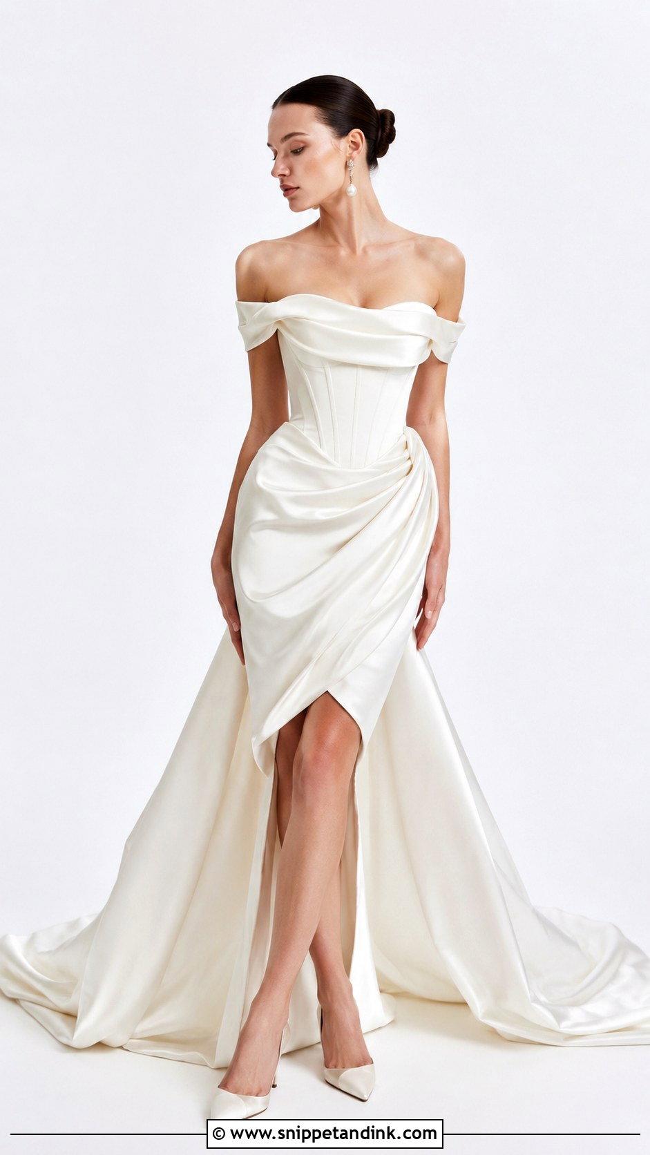 Vivienne Westwood Draped Satin Wedding Dress - Snippet and Ink - 25 Vivienne Westwood Bridal Couture Ideas