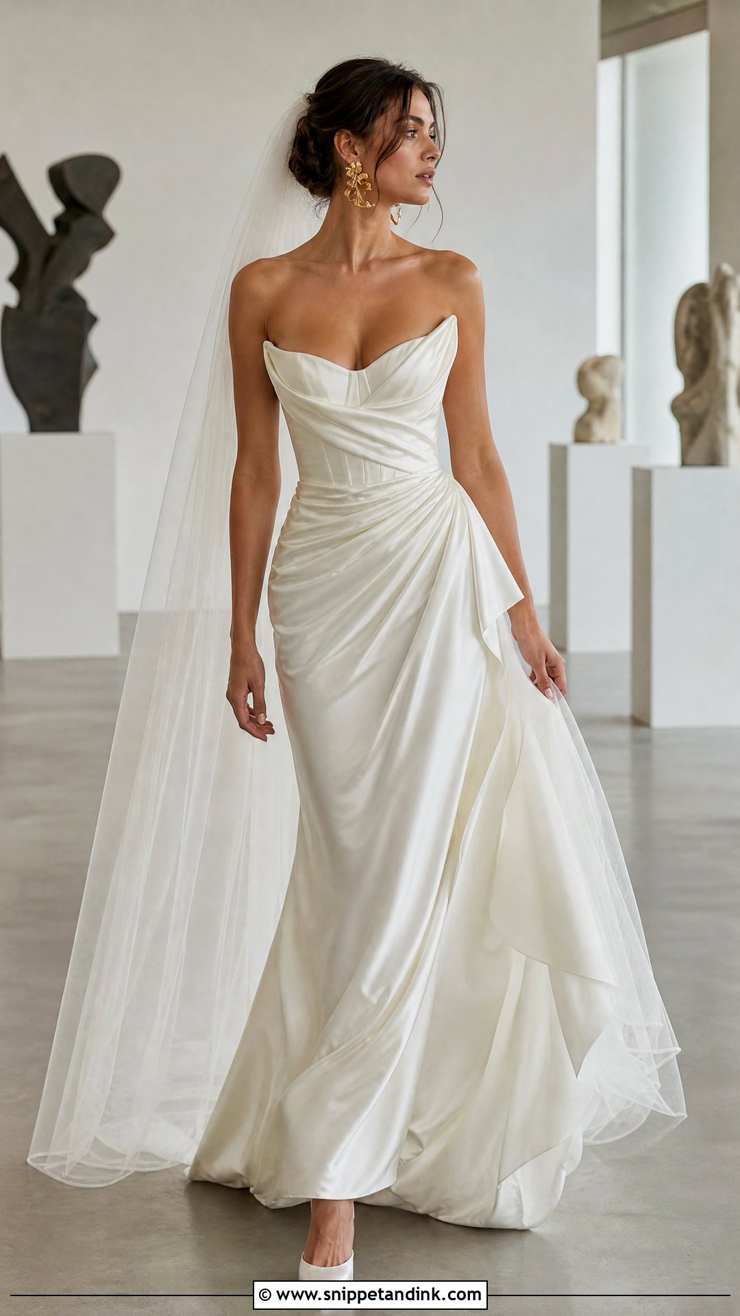 Vivienne Westwood Draped Satin Wedding Dress - Snippet and Ink - 20 Vivviene Westwood Wedding Dress Ideas