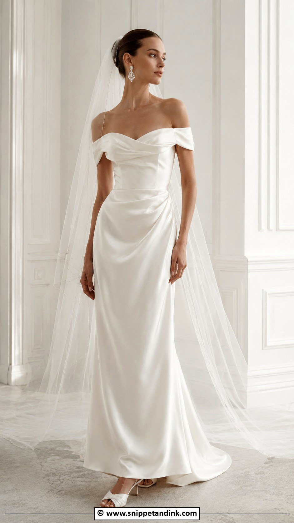 Vivienne Westwood Draped Satin Wedding Dress - Snippet and Ink - 25 Vintage Vivienne Westwood Wedding Dress Ideas