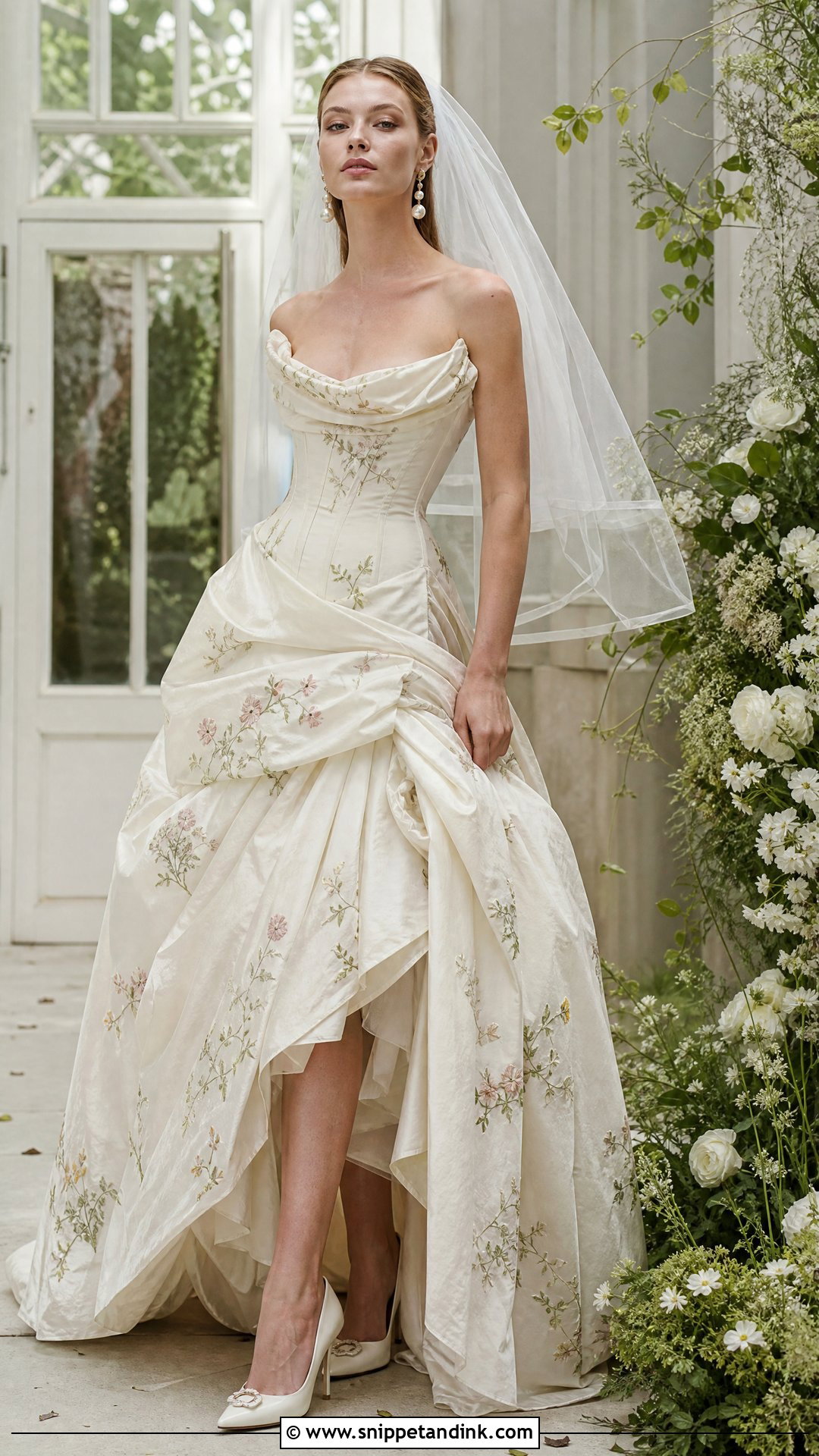 Vivienne Westwood Floral Wedding Dress - Snippet and Ink - 20 Vivviene Westwood Wedding Dress Ideas