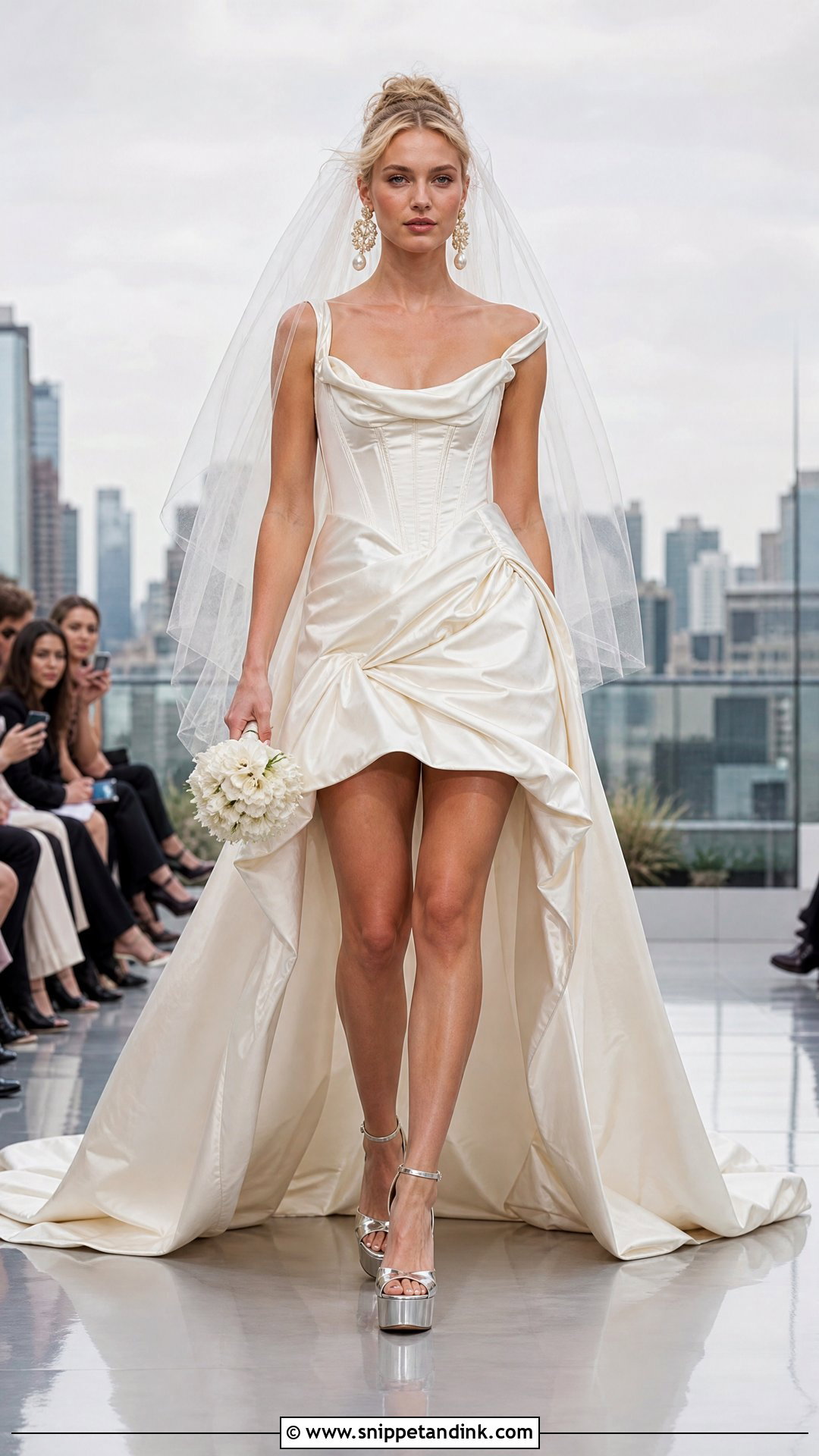 Vivienne Westwood High Low Wedding Dress - Snippet and Ink - 20 Vivian Westwood Wedding Dress Runway Ideas