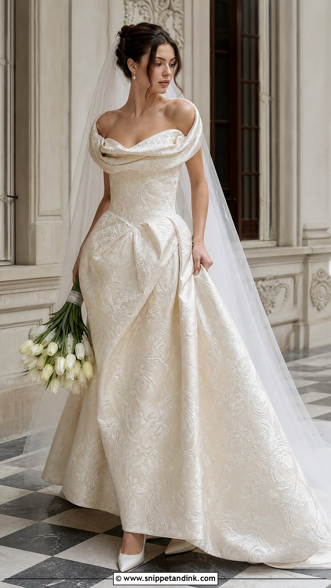 Vivienne Westwood Jacquard Wedding Dress - Snippet and Ink - 20 Vivian Westwood Wedding Dress Runway Ideas