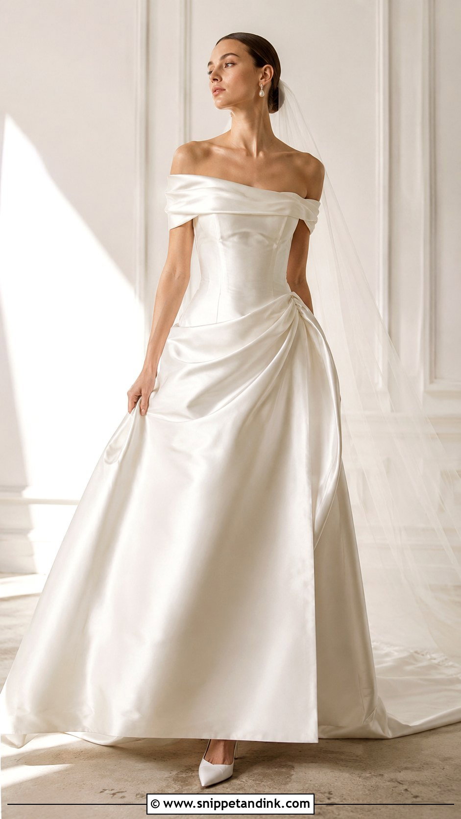 Vivienne Westwood Off Shoulder Bridal Gown - Snippet and Ink - 25 Vivienne Westwood Bridal Couture Ideas