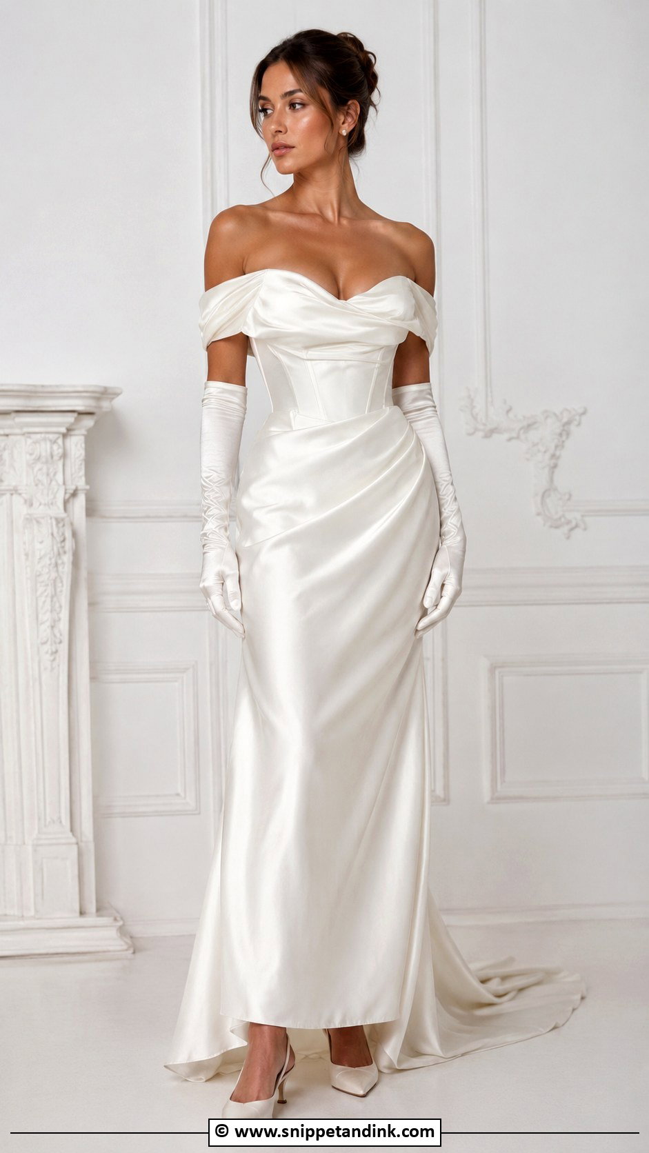 Vivienne Westwood Off Shoulder Wedding Dress - Snippet and Ink - 25 Vintage Vivienne Westwood Wedding Dress Ideas