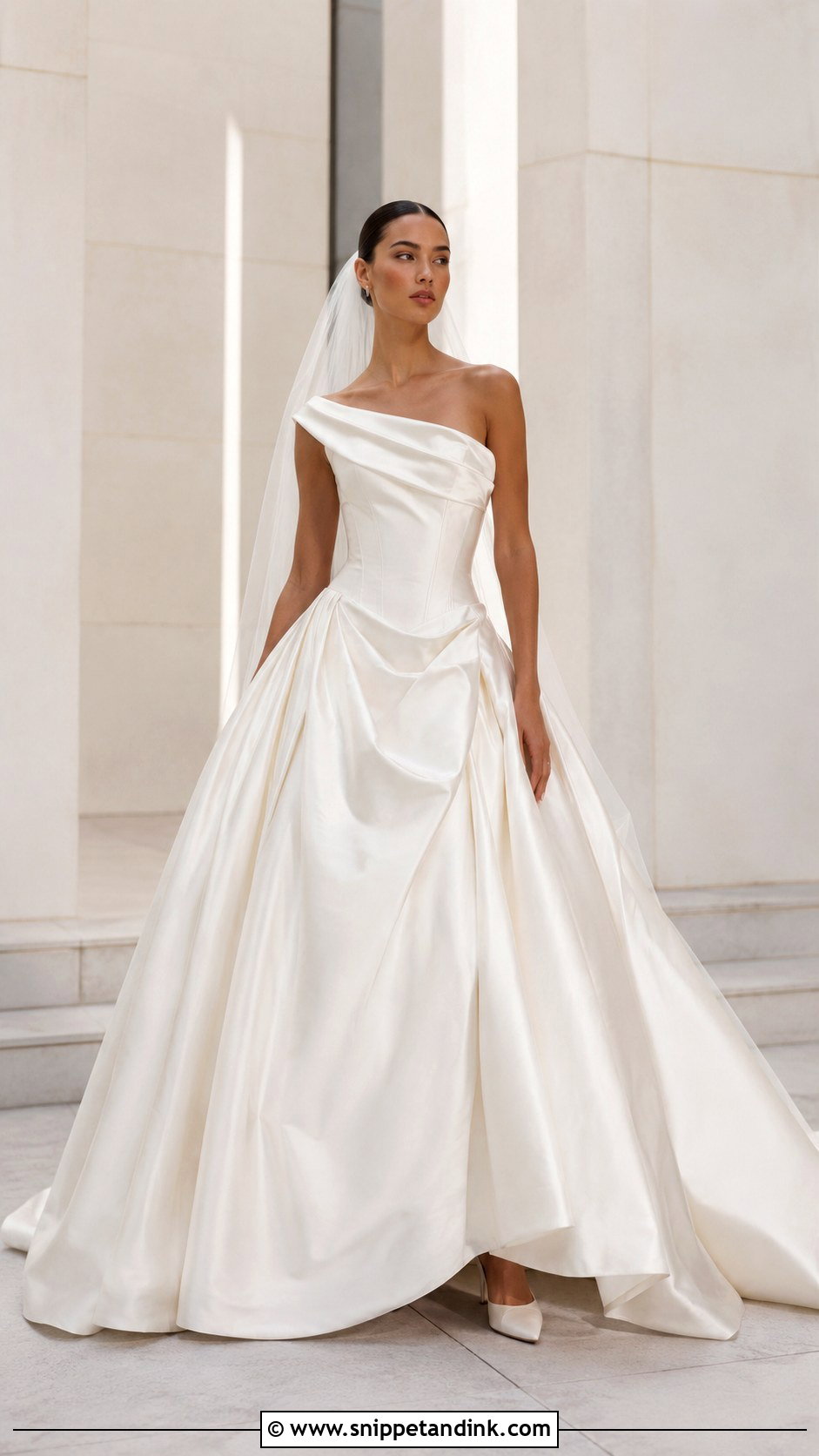 Vivienne Westwood One Shoulder Ballgown Wedding Dress - Snippet and Ink - 25 Vivienne Westwood Wedding Dress Ballgown Ideas