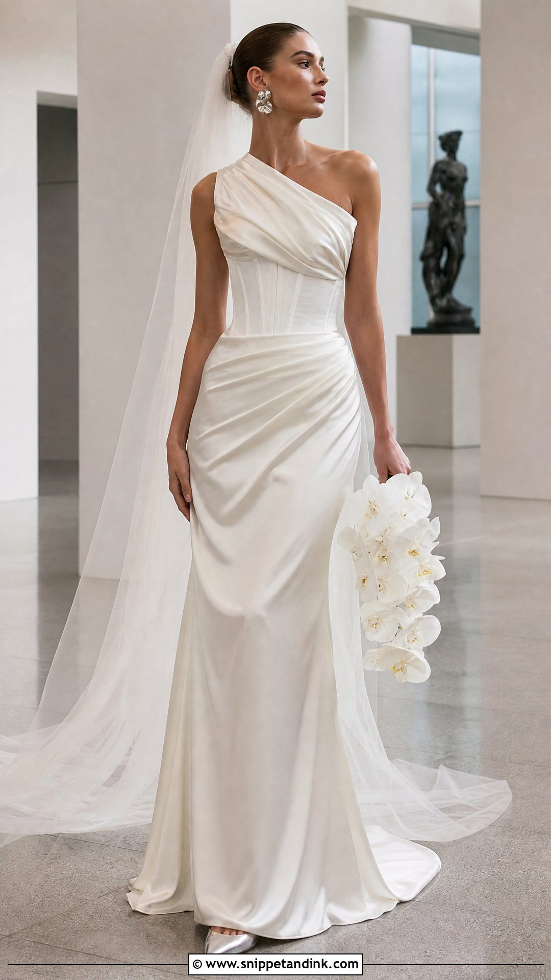 Vivienne Westwood One Shoulder Wedding Dress - Snippet and Ink - 20 Vivian Westwood Wedding Dress Runway Ideas