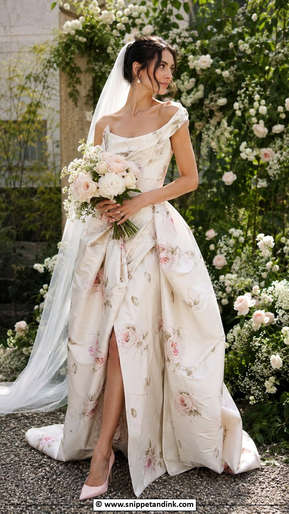 Vivienne Westwood Rose Print Wedding Dress - Snippet and Ink - 30 Vivienne Westwood Wedding Dresses