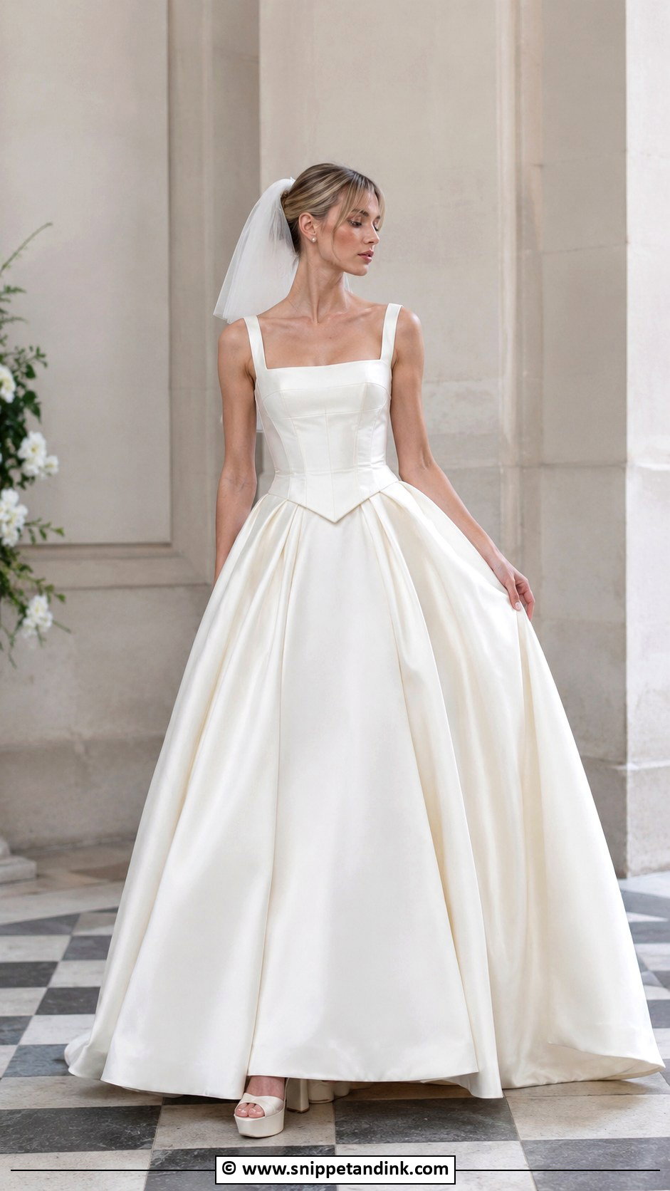 Vivienne Westwood Square Neck Wedding Dress - Snippet and Ink - 35 Vivienne Westwood Wedding Dress Ideas