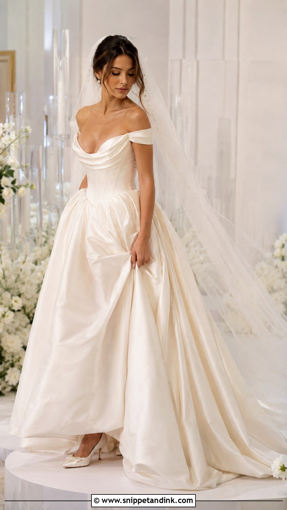 Vivienne Westwood Veil Ballgown Wedding Dress - Snippet and Ink - 25 Vivienne Westwood Wedding Dress Ballgown Ideas