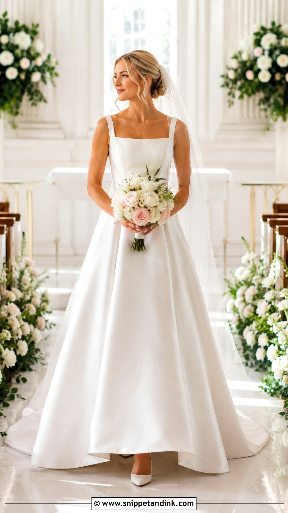 Vogue A Line Wedding Dress - Snippet and Ink - 30 Vogue Wedding Dresses