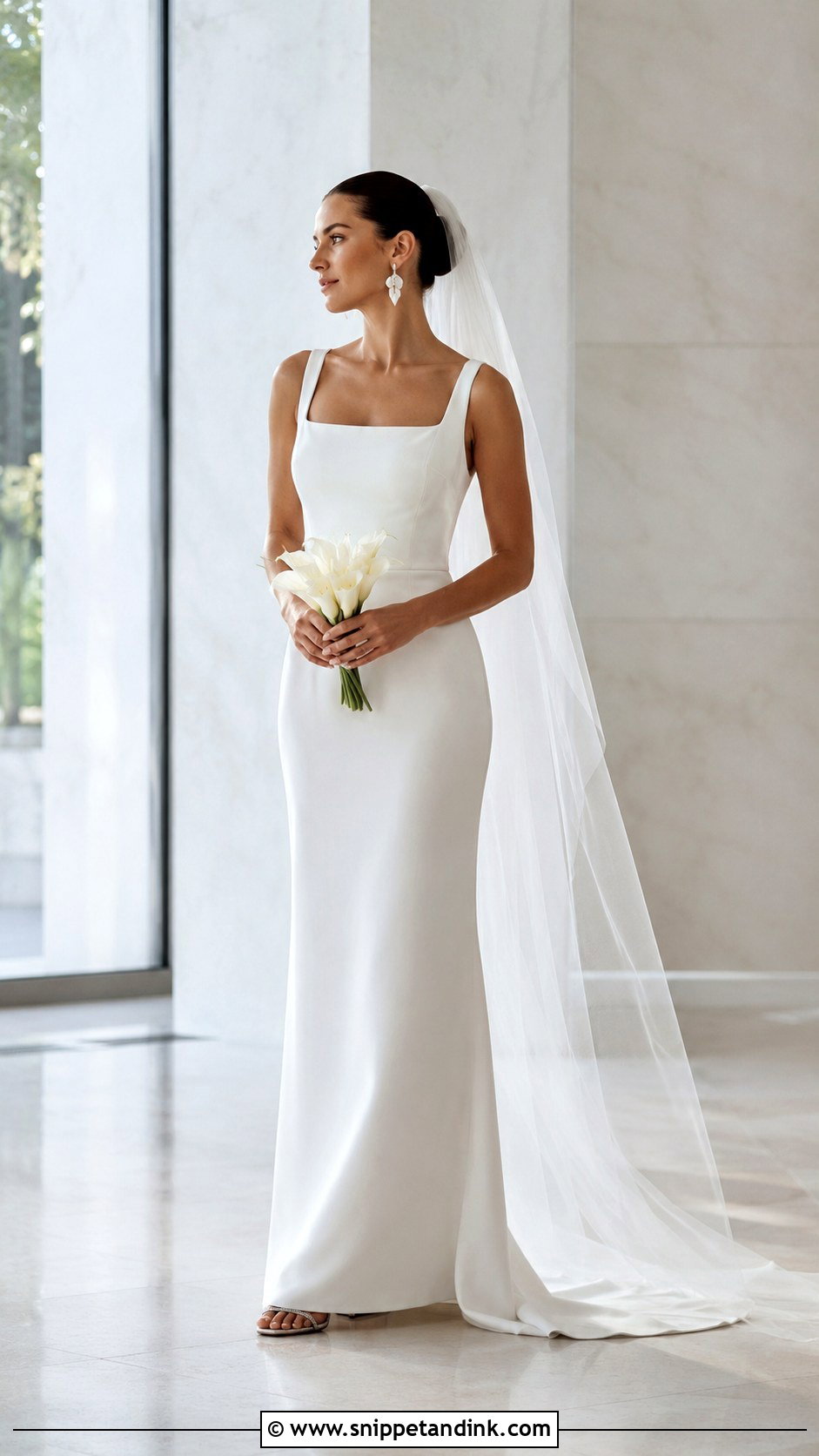 Vogue Column Wedding Dress - Snippet and Ink - 30 Vogue Wedding Dresses