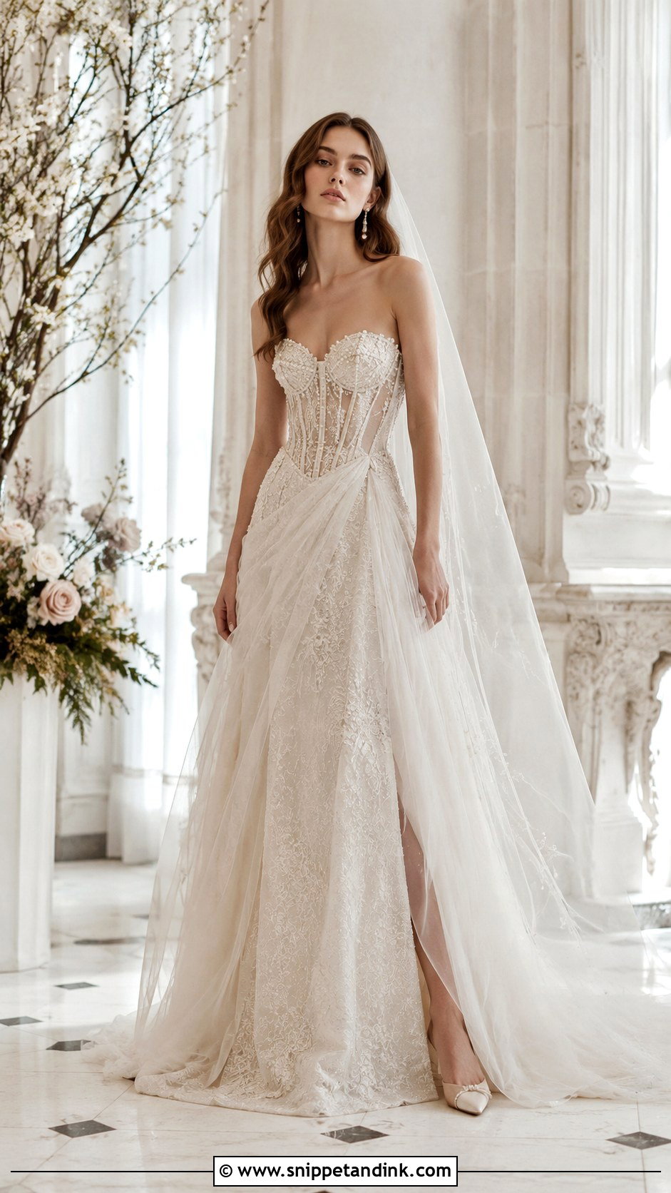 Vogue Corset Wedding Dress - Snippet and Ink - 30 Vogue Wedding Dresses