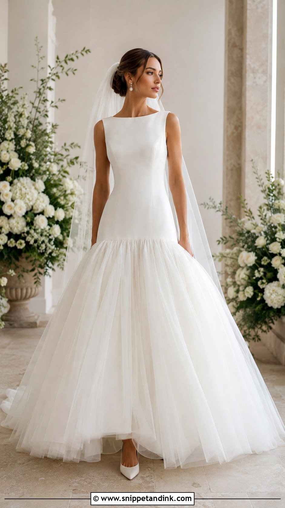 Vogue Drop Waist Wedding Dress - Snippet and Ink - 30 Vogue Wedding Dresses