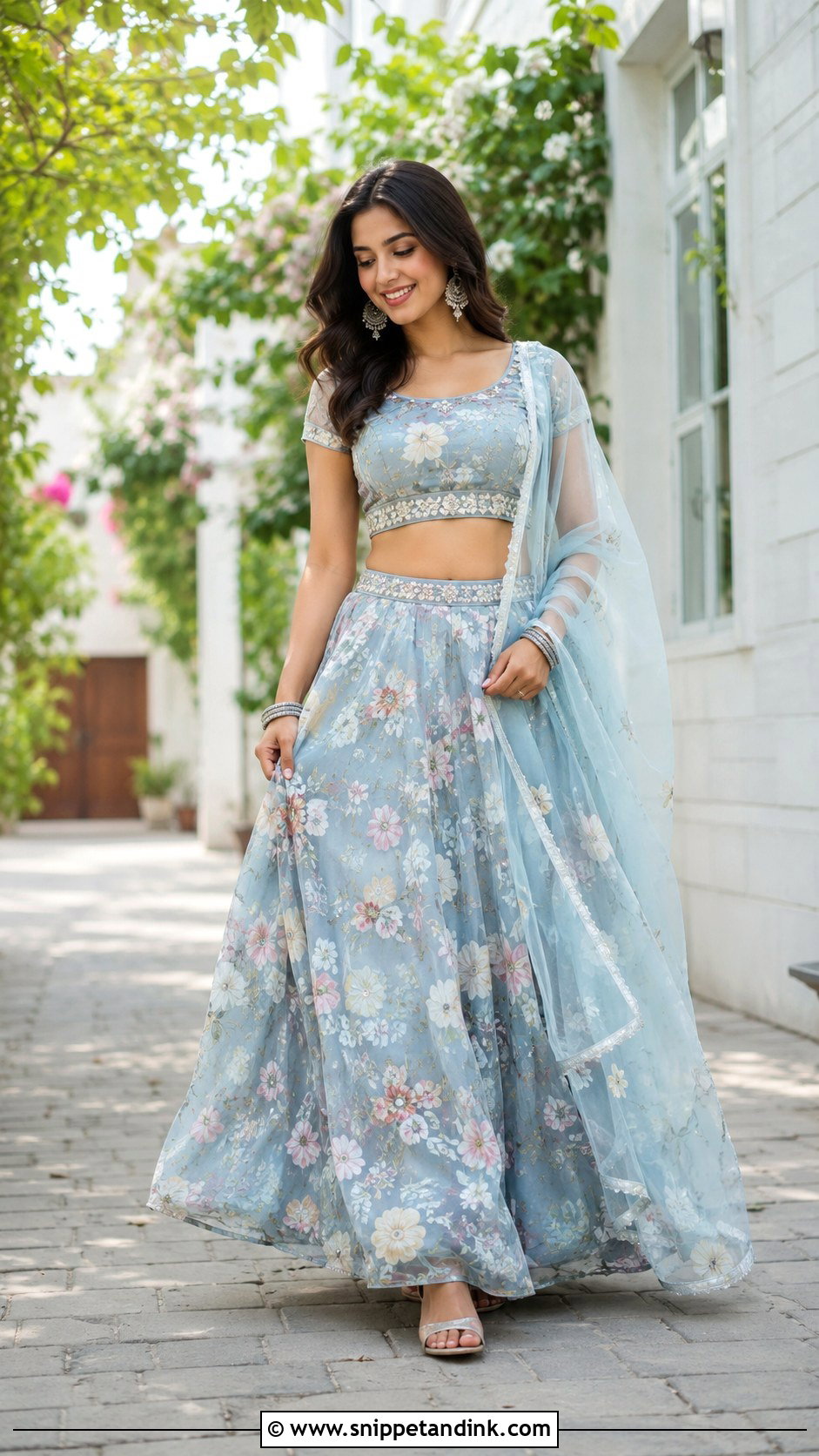 Walking Lengha Pose - Snippet and Ink - 20 Lengha Pose Ideas