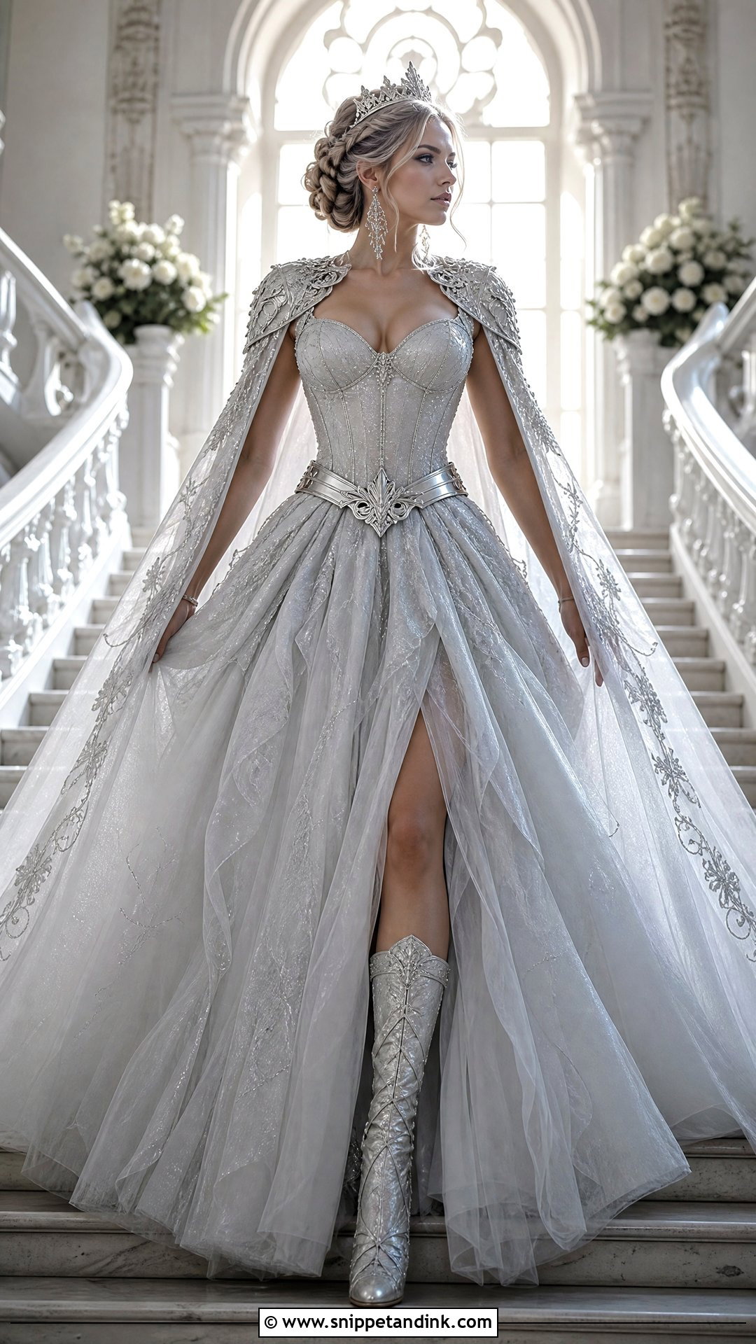 Warrior Princess Wedding Dress With Full Skirt - Snippet and Ink - 20 Warrior Wedding Dress Ideas