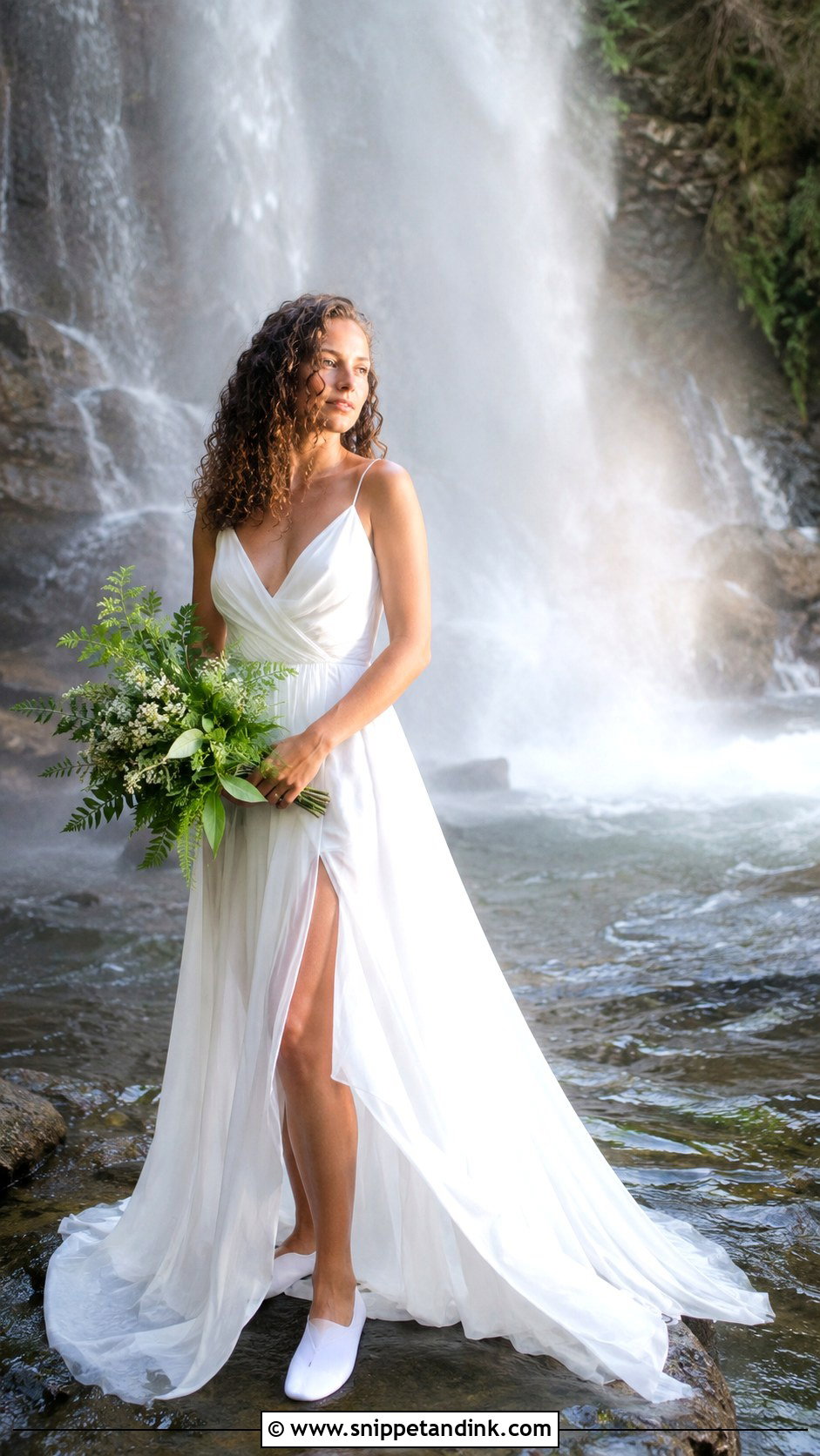 Waterfall Trash The Dress Photoshoot - Snippet and Ink - 25 Trash the Dress Ideas