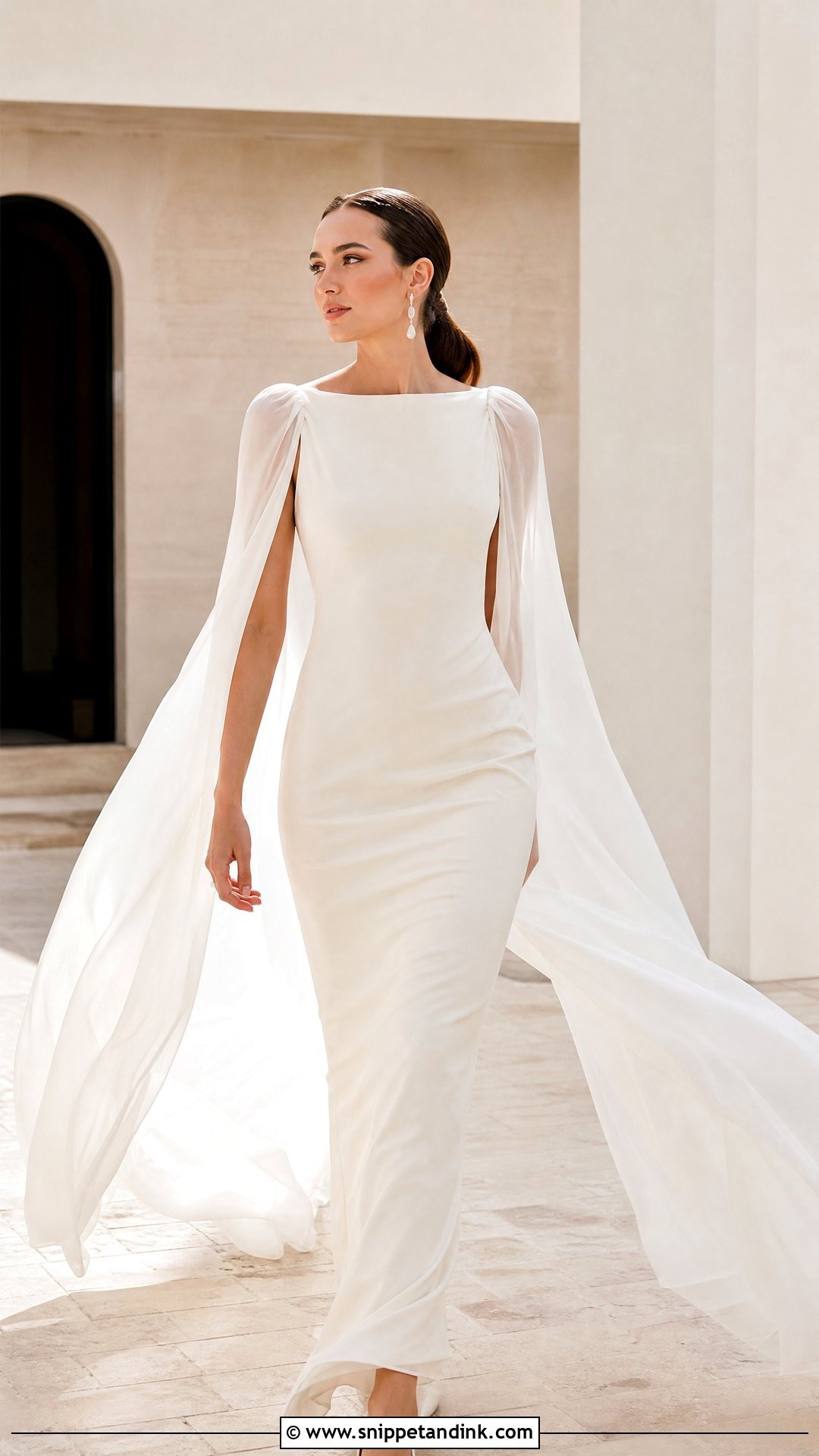 Watteau Train Wedding Dress - Snippet and Ink - 25 Dress Train Ideas