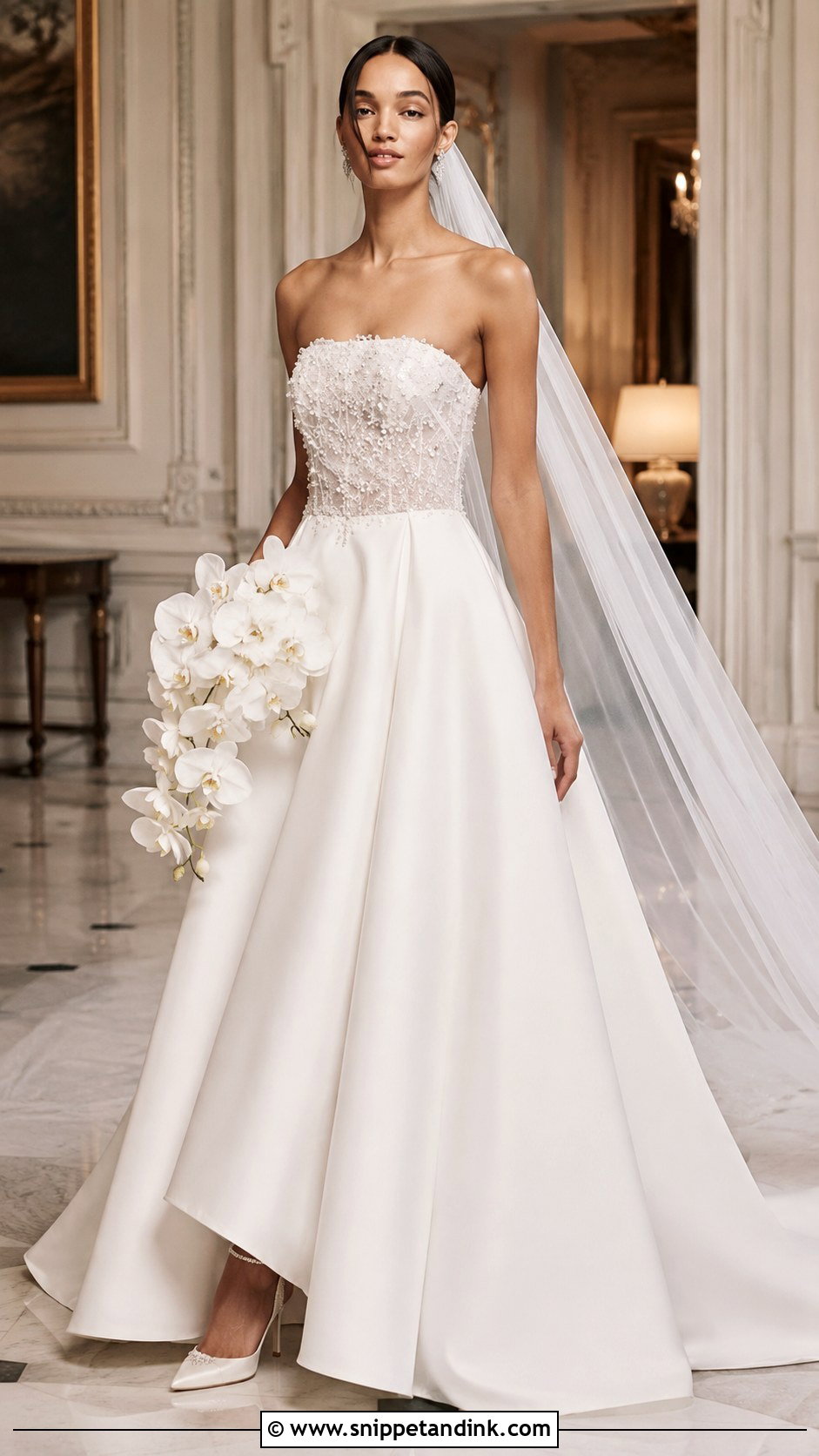 Watters Beaded Corset Wedding Dress - Snippet and Ink - 20 Watters Wedding Dress Ideas