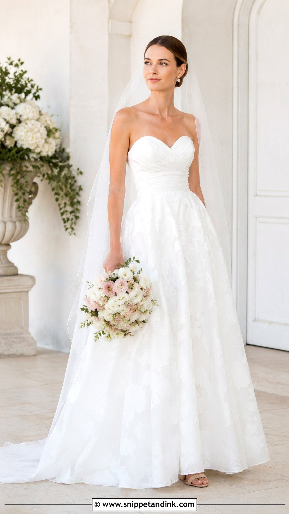 Watters Strapless A Line Wedding Dress - Snippet and Ink - 20 Watters Wedding Dress Ideas