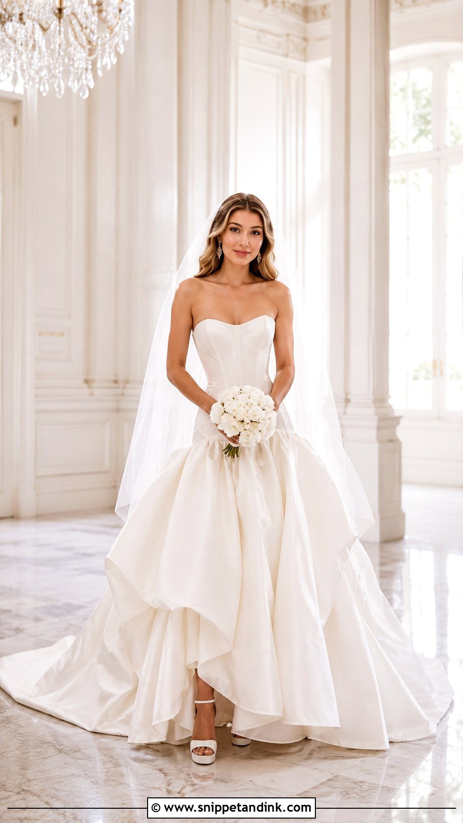 Watters Sweetheart Drop Waist Wedding Dress - Snippet and Ink - 20 Watters Wedding Dress Ideas