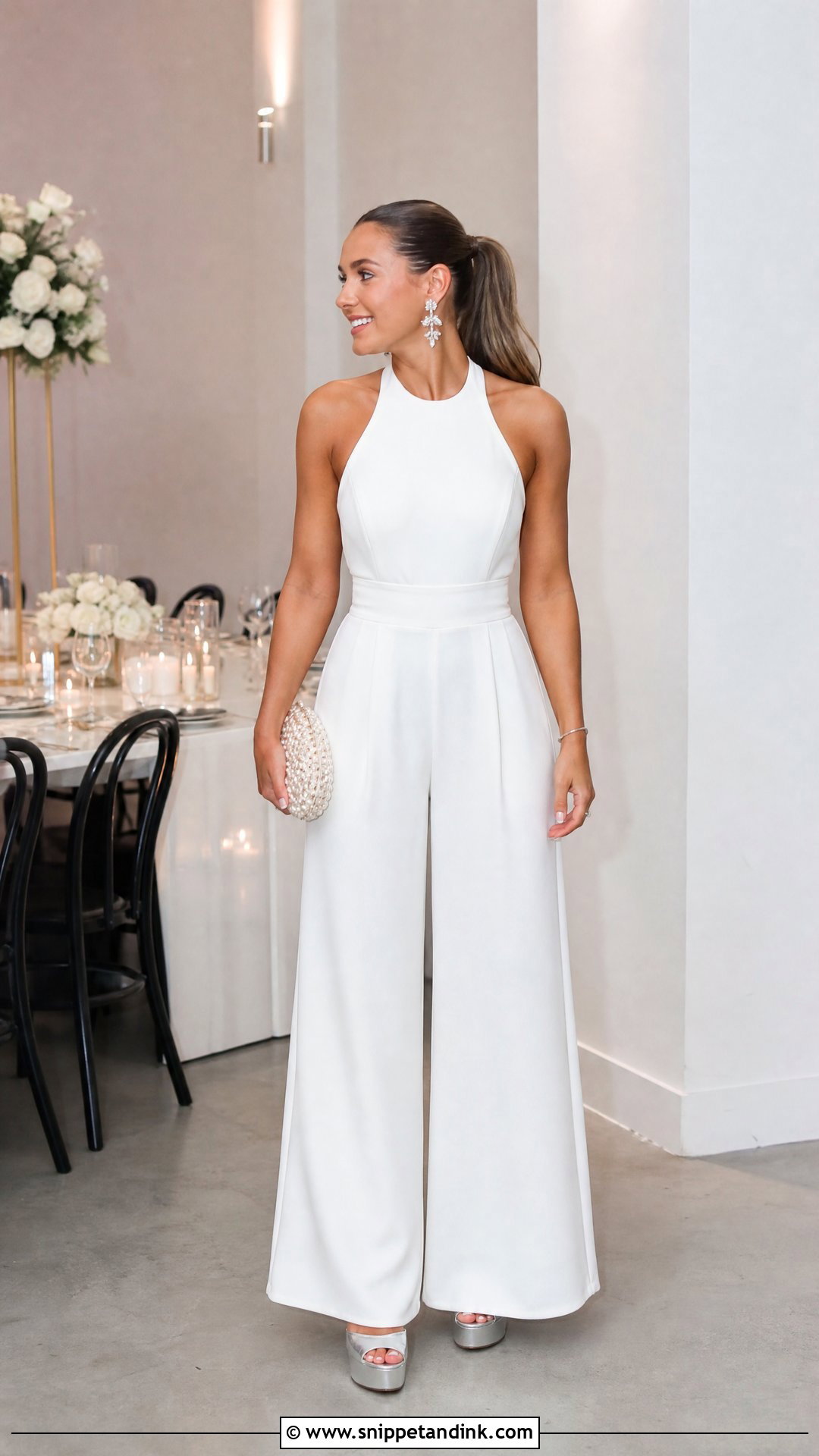 Wedding After Party Jumpsuit - Snippet and Ink - 20 Wedding Outfit Change Ideas