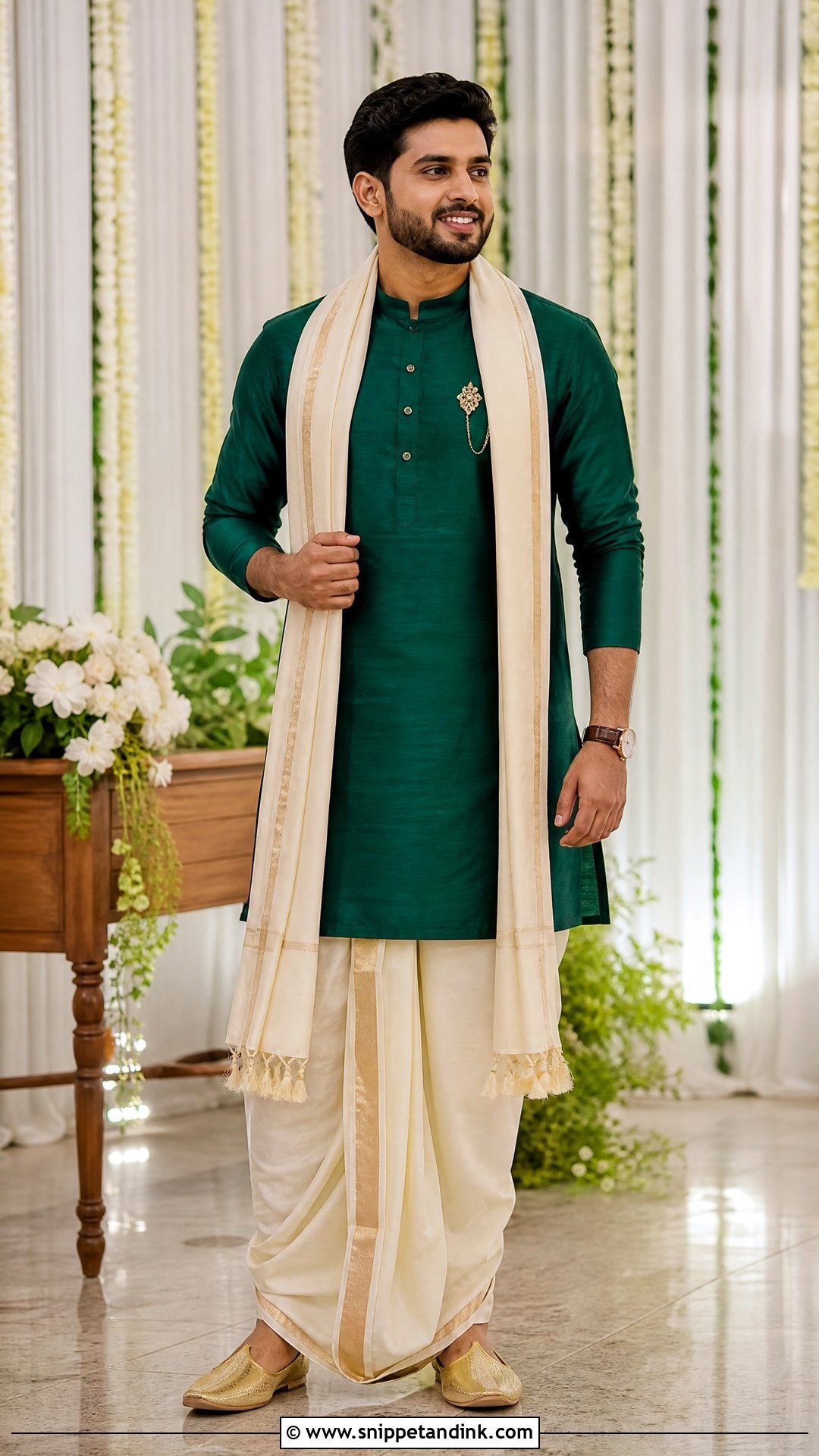 Wedding Brother Dhoti Kurta Outfit - Snippet and Ink - 20 Wedding Brothers Outfit Ideas
