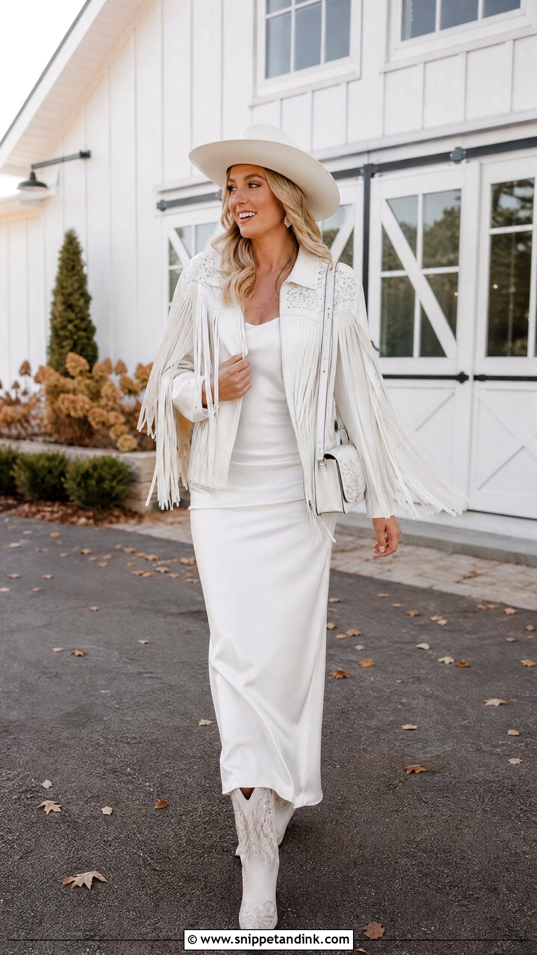Wedding Cowgirl Hat With Fringe Jacket - Snippet and Ink - 20 Wedding Cowgirl Hat Ideas