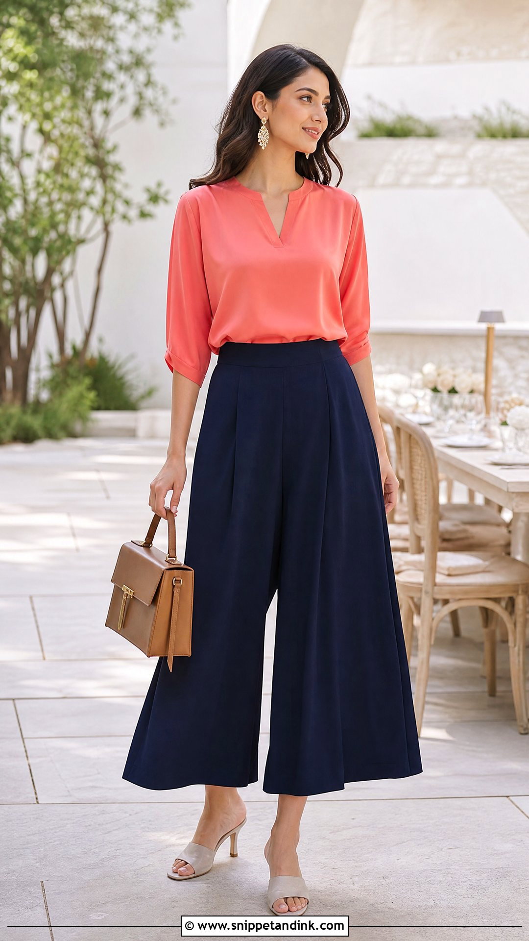 Wedding Day 2 Culottes And Blouse Outfit - Snippet and Ink - 20 Wedding Day 2 Outfit Ideas
