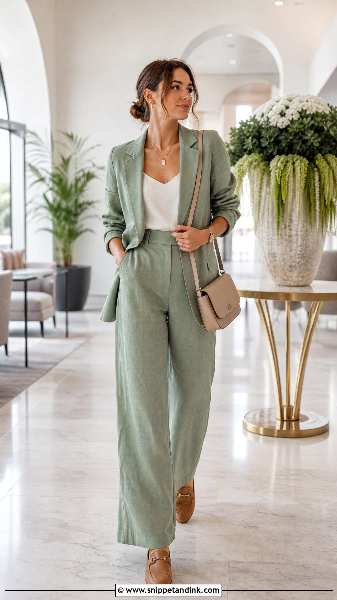 Wedding Day 2 Linen Pantsuit Outfit - Snippet and Ink - 20 Wedding Day 2 Outfit Ideas