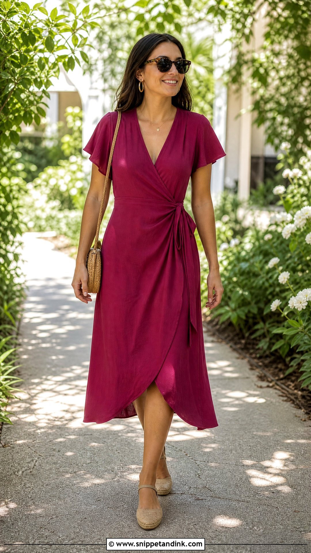Wedding Day 2 Wrap Dress Outfit - Snippet and Ink - 20 Wedding Day 2 Outfit Ideas