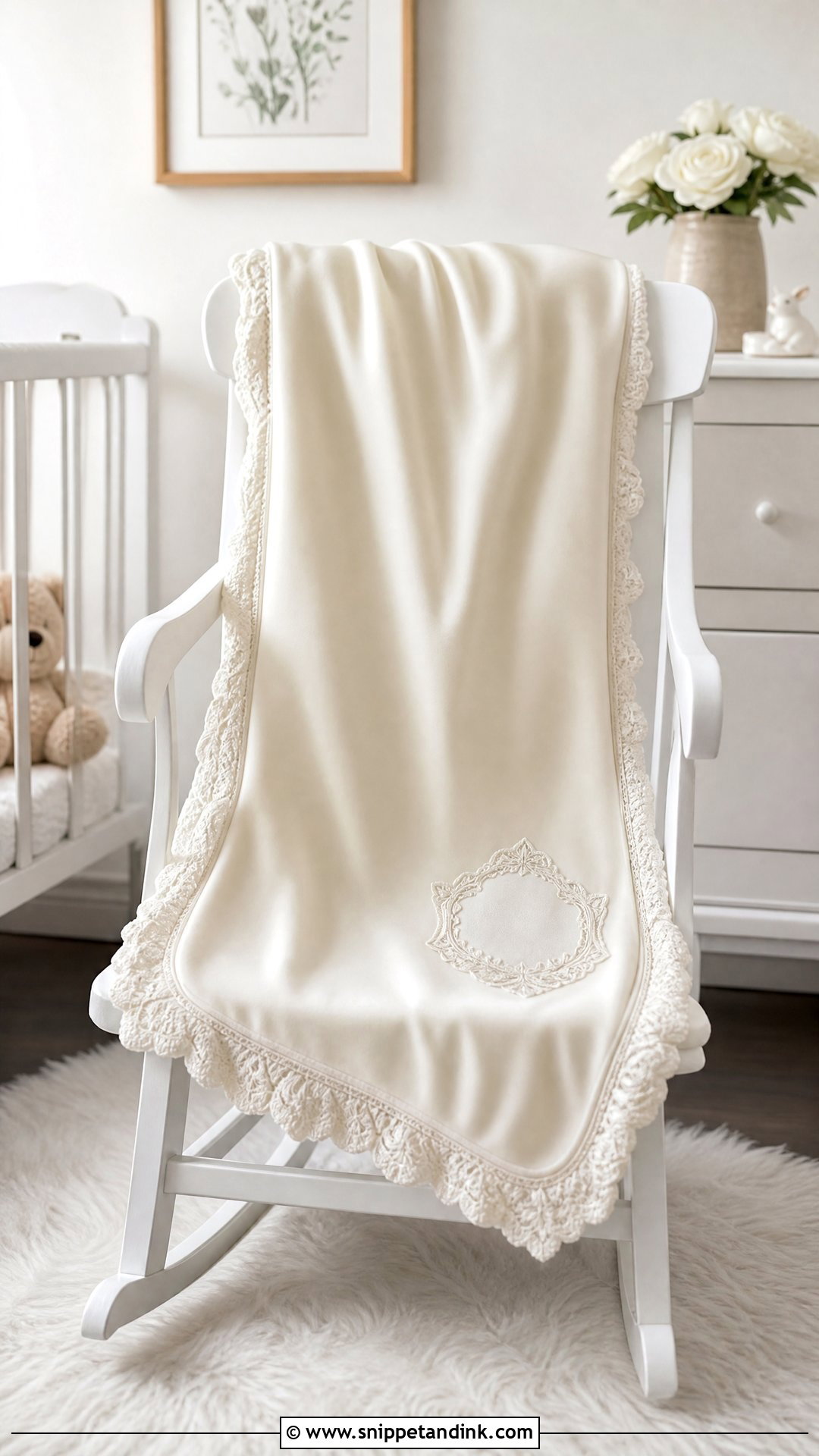 Wedding Dress Baby Blanket - Snippet and Ink - 25 Wedding Dress Keepsake Ideas