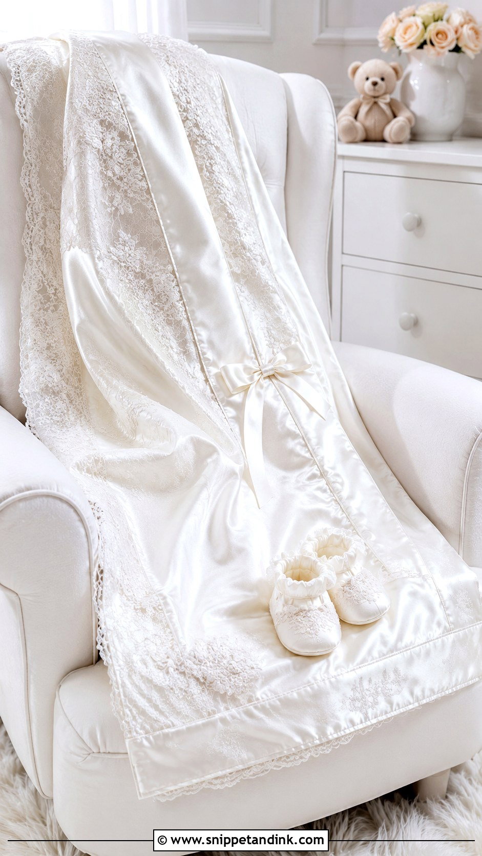 Wedding Dress Baby Blanket - Snippet and Ink - 25 Repurpose Wedding Dress Ideas