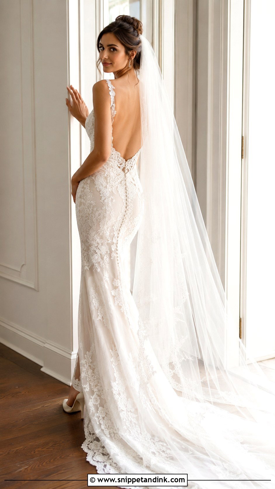 Wedding Dress Back Pose Photoshoot - Snippet and Ink - 25 Wedding Dress Photoshoot Ideas