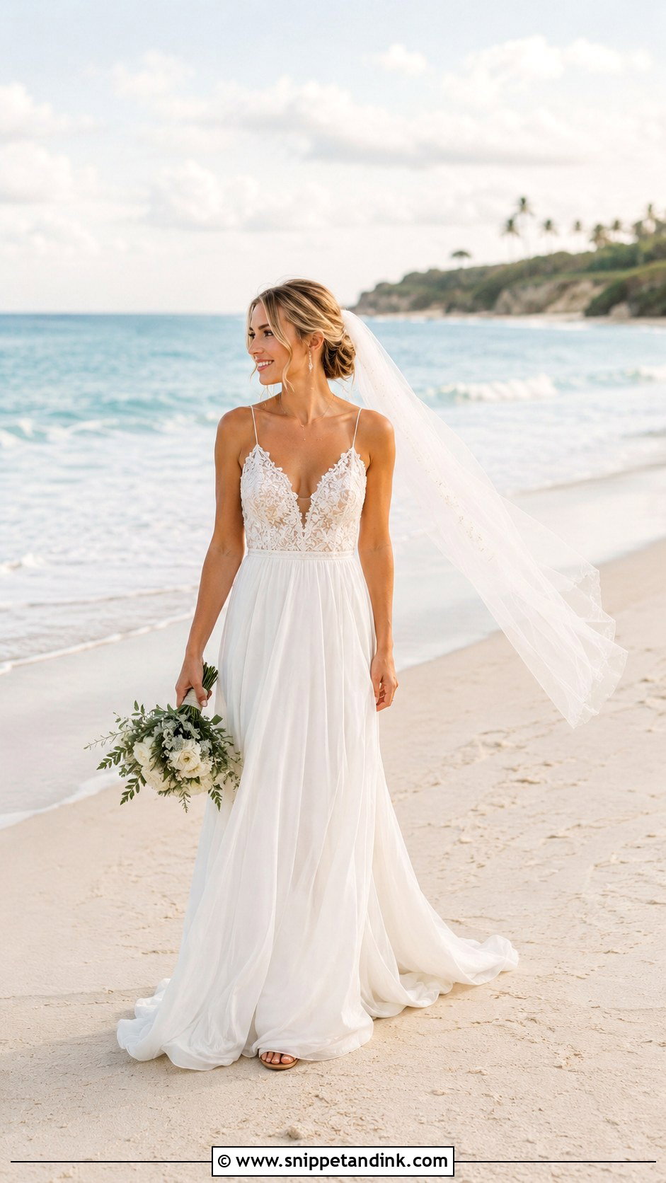 Wedding Dress Beach Photo - Snippet and Ink - 25 Wedding Dress Photography Ideas