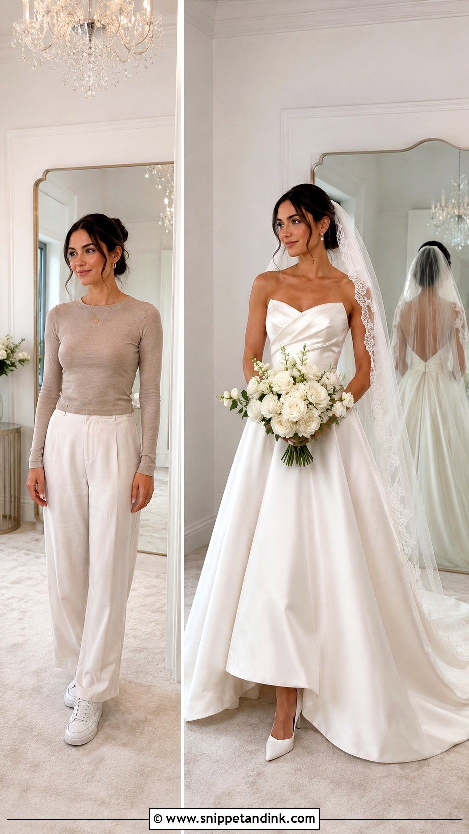 Wedding Dress Before And After Reveal - Snippet and Ink - 20 Wedding Dress Video Ideas